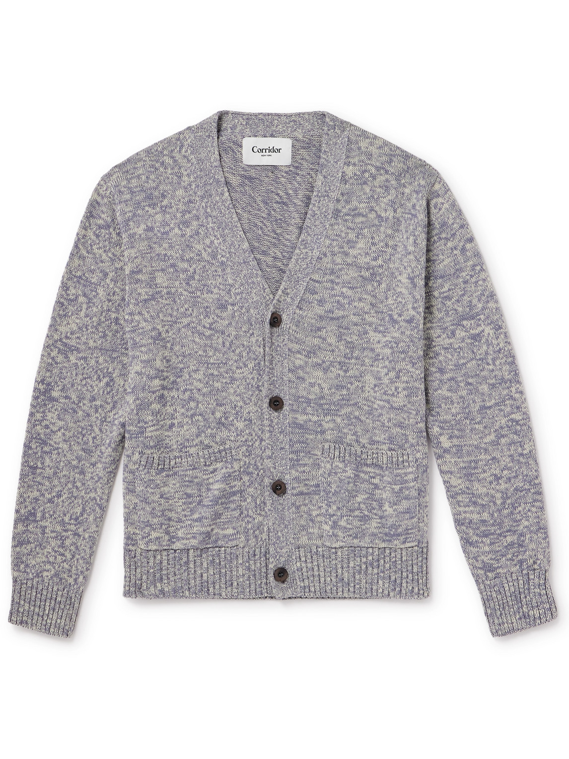 Corridor Pima Cotton Cardigan In Gray