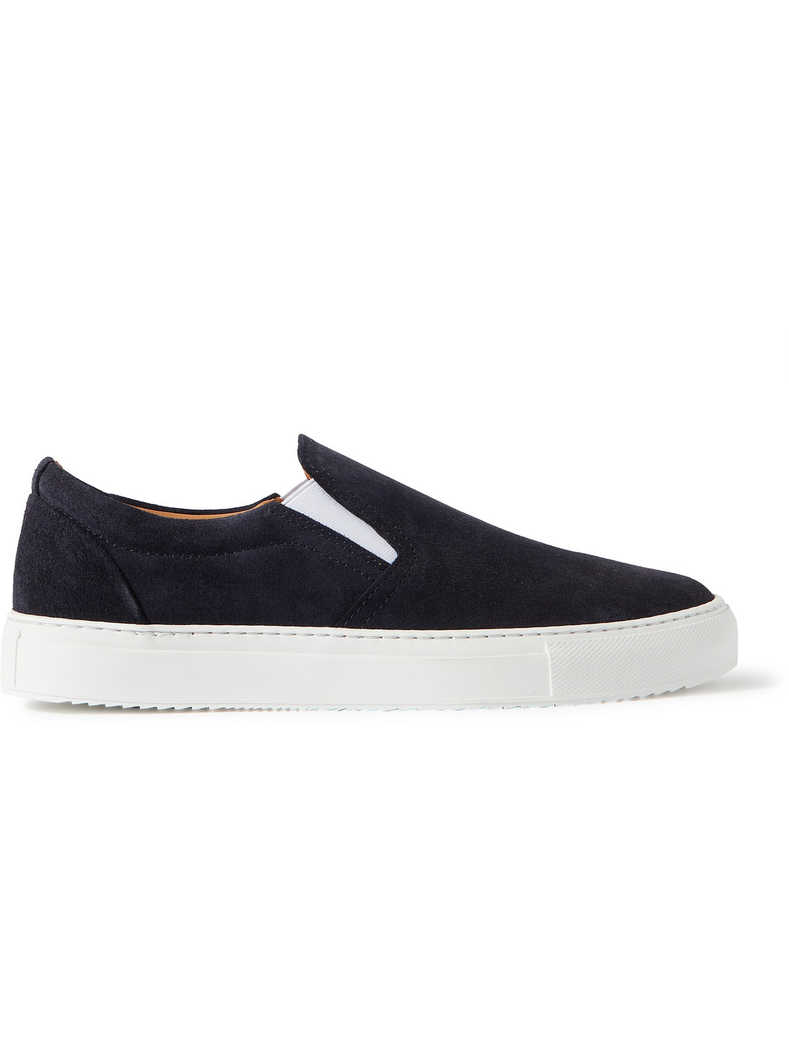 Mr P Larry Suede Slip-on Trainers In Blue