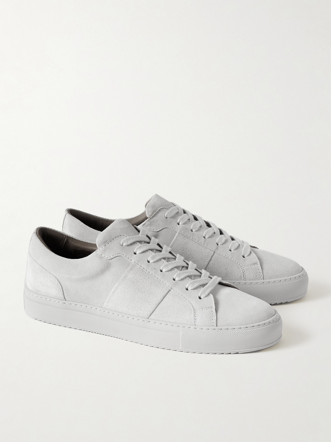 Shop Mr P Larry Suede Sneakers In Gray