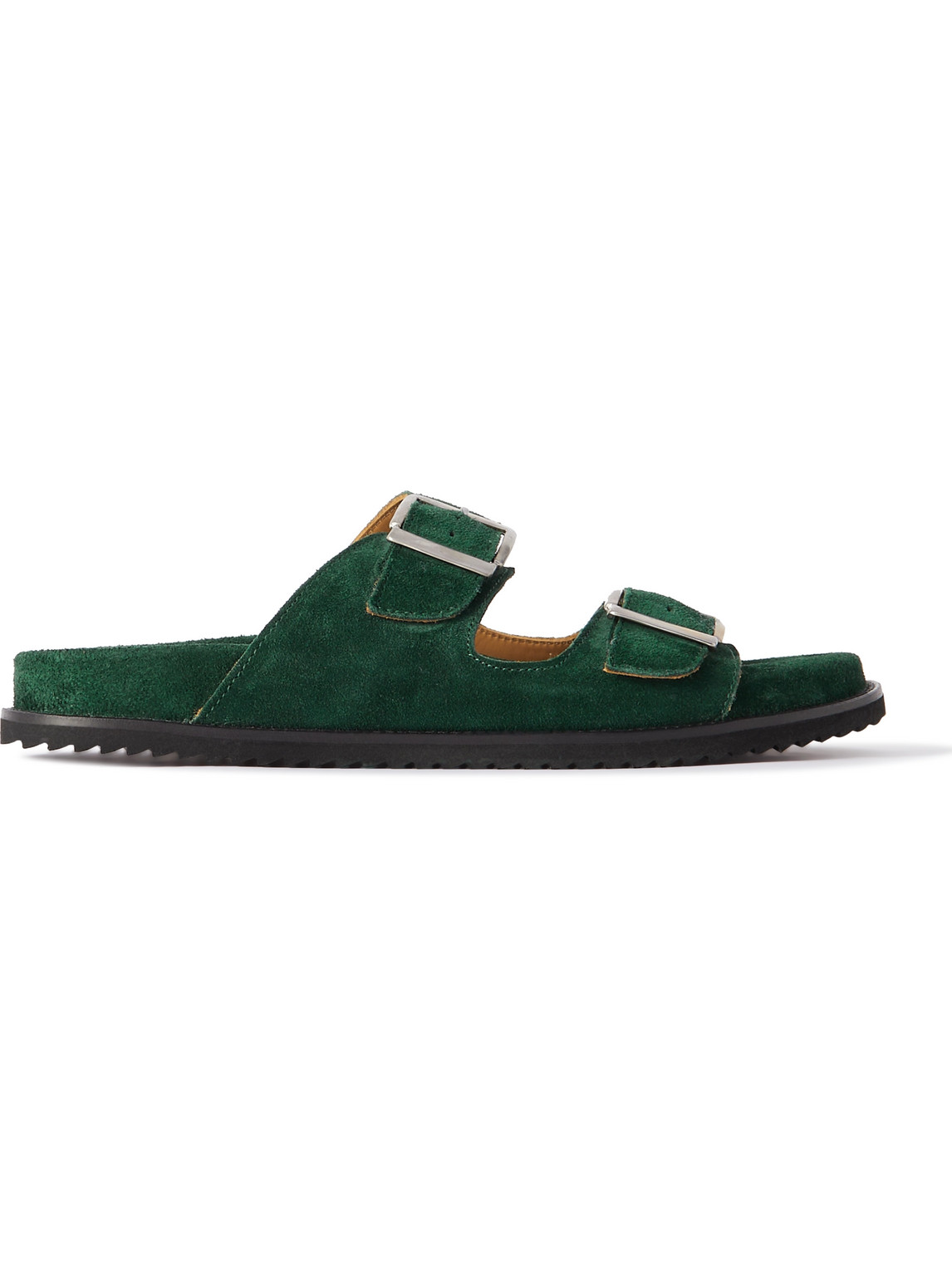 Mr P. David Suede Sandals In Green