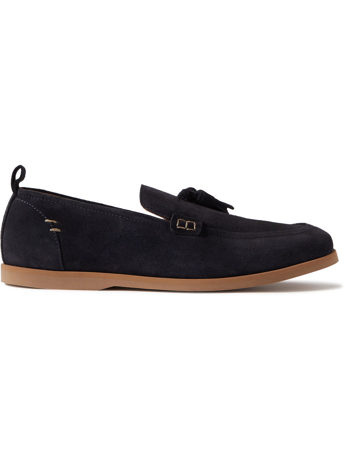 Mr P. Leo Tasselled Suede Loafers In Blue