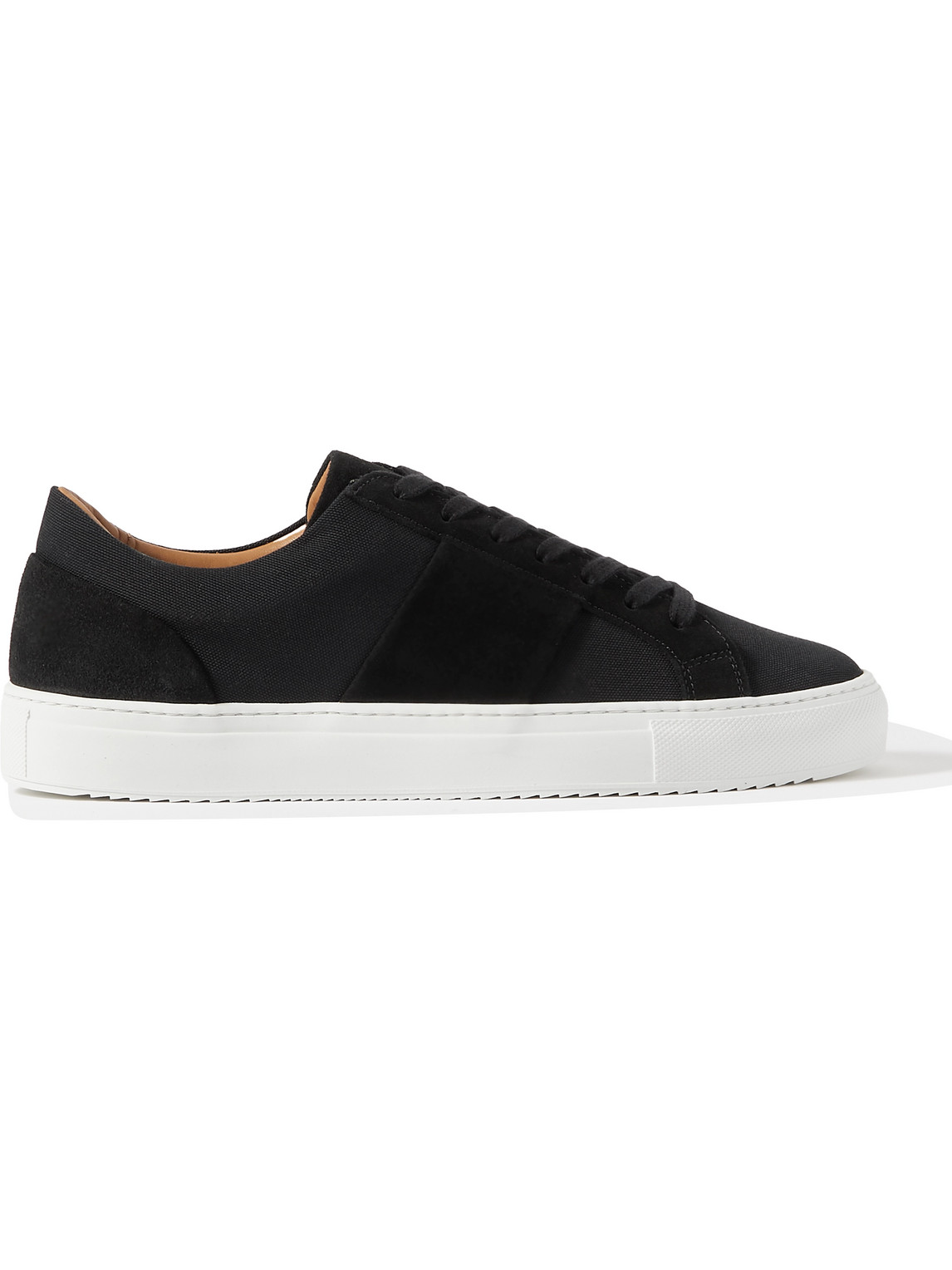 Alec Suede-Trimmed Canvas Sneakers