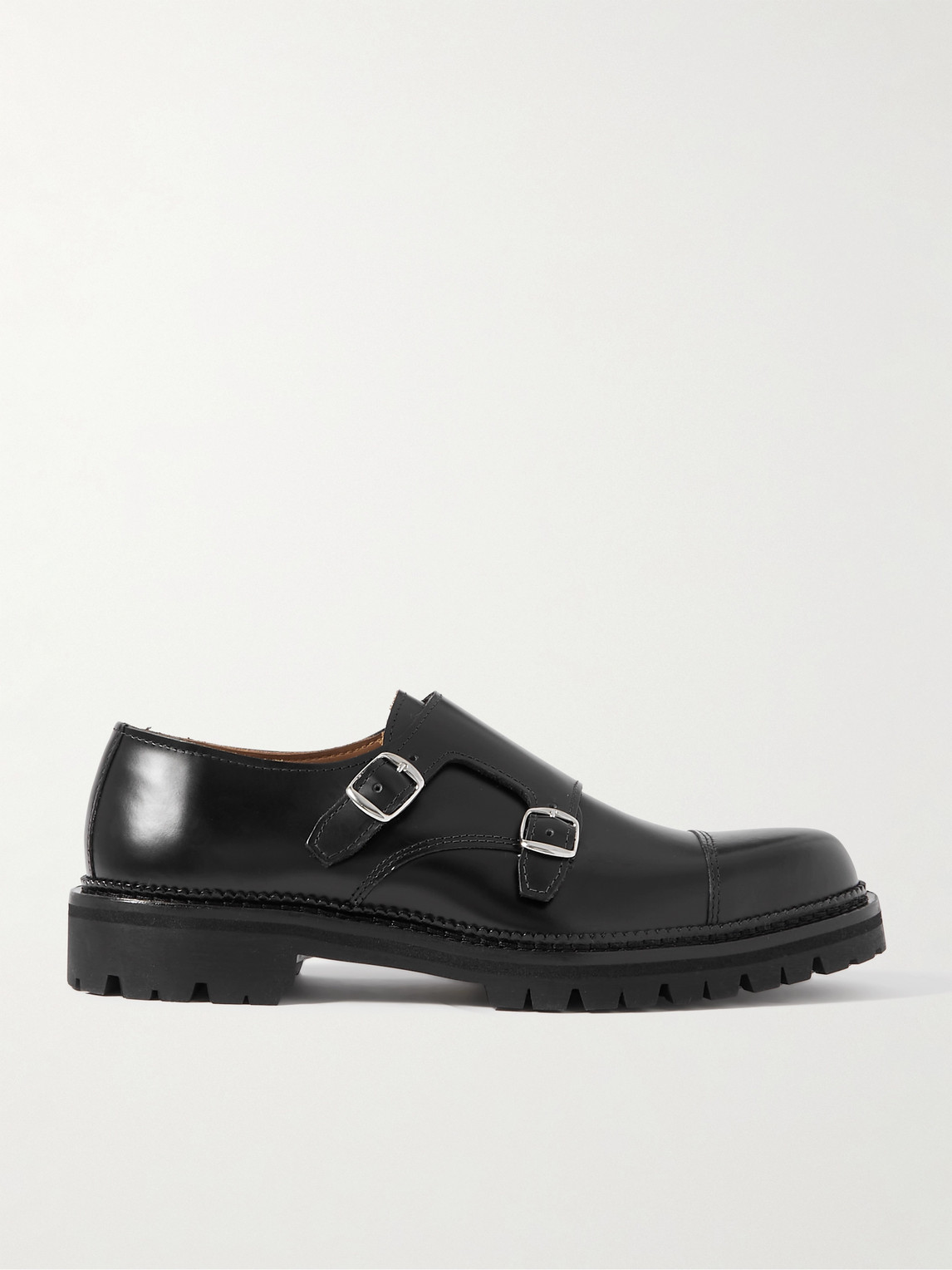 MR P. Olie Leather Monk-Strap Shoes - Men