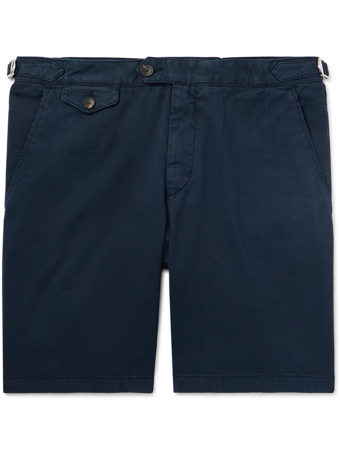 Straight-Leg Organic Cotton-Blend Twill Bermuda Shorts