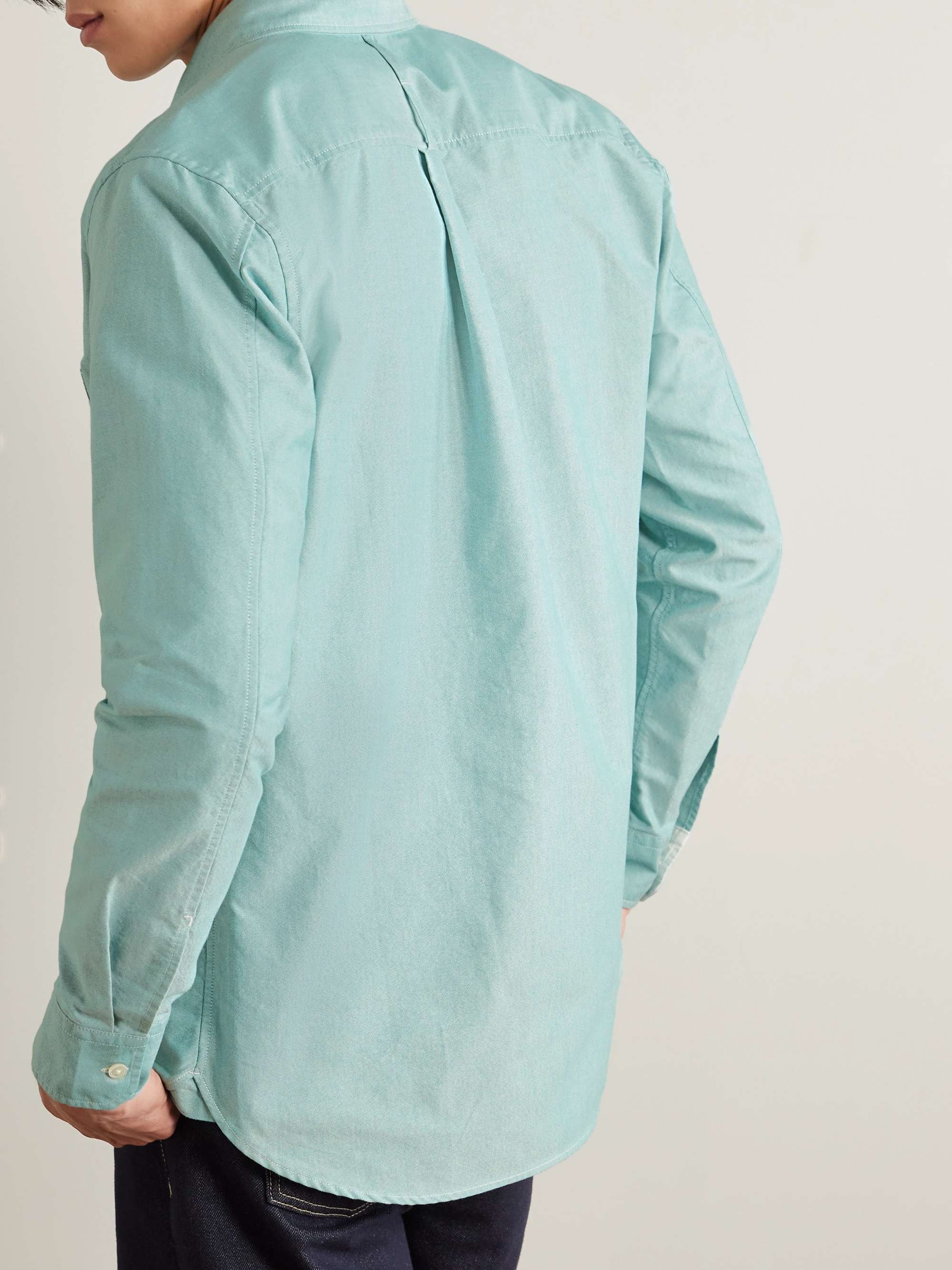 MR P. Camicia in cotone Oxford con collo button-down