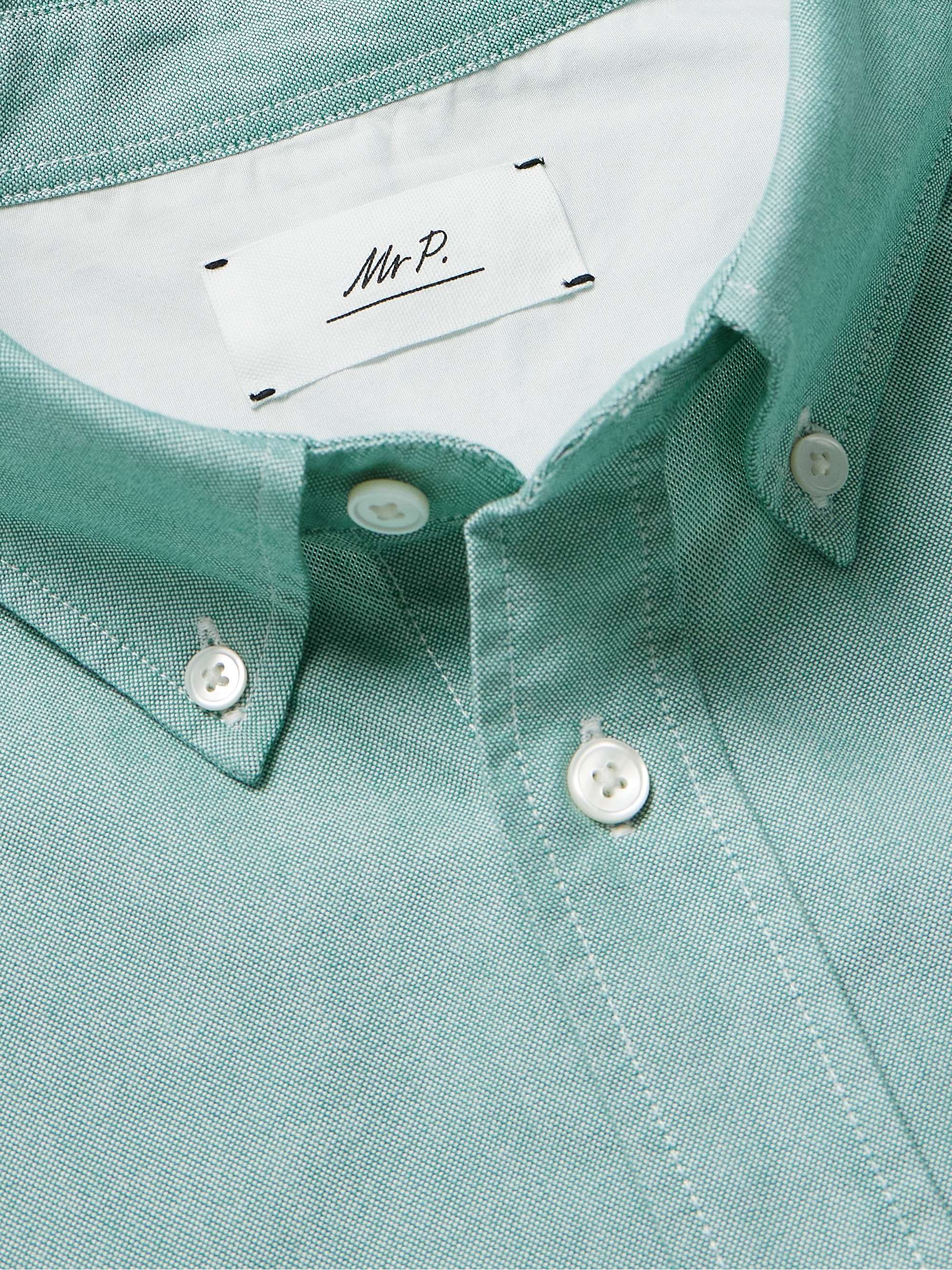 MR P. Camicia in cotone Oxford con collo button-down