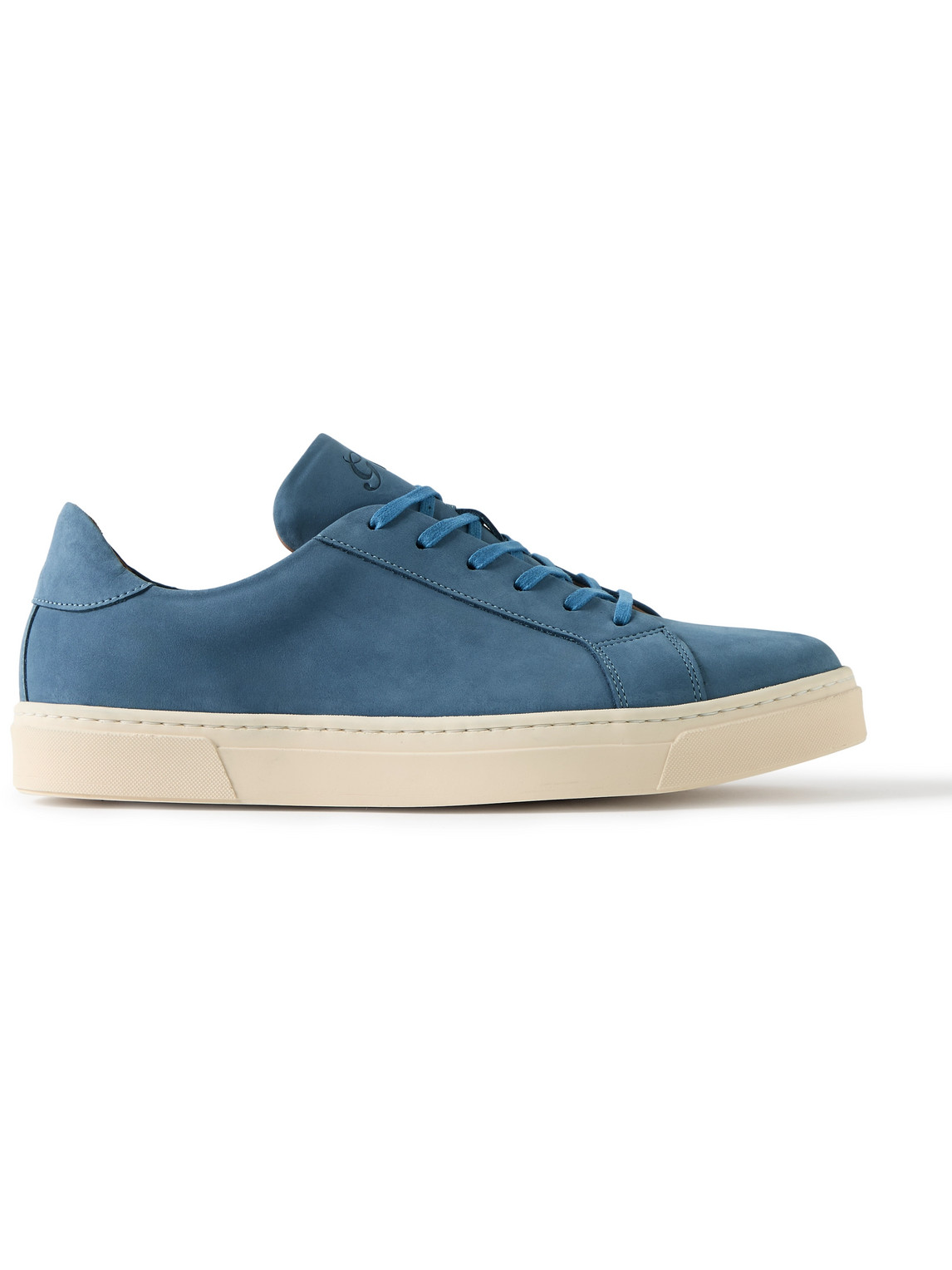 George Cleverley Jack Ii Nubuck Trainers In Blue