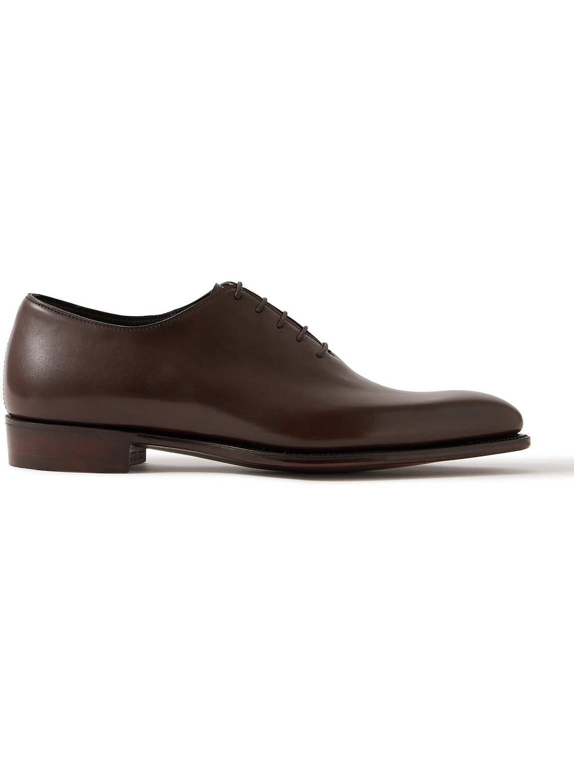 George Cleverley Merlin Leather Oxford Shoes In Brown