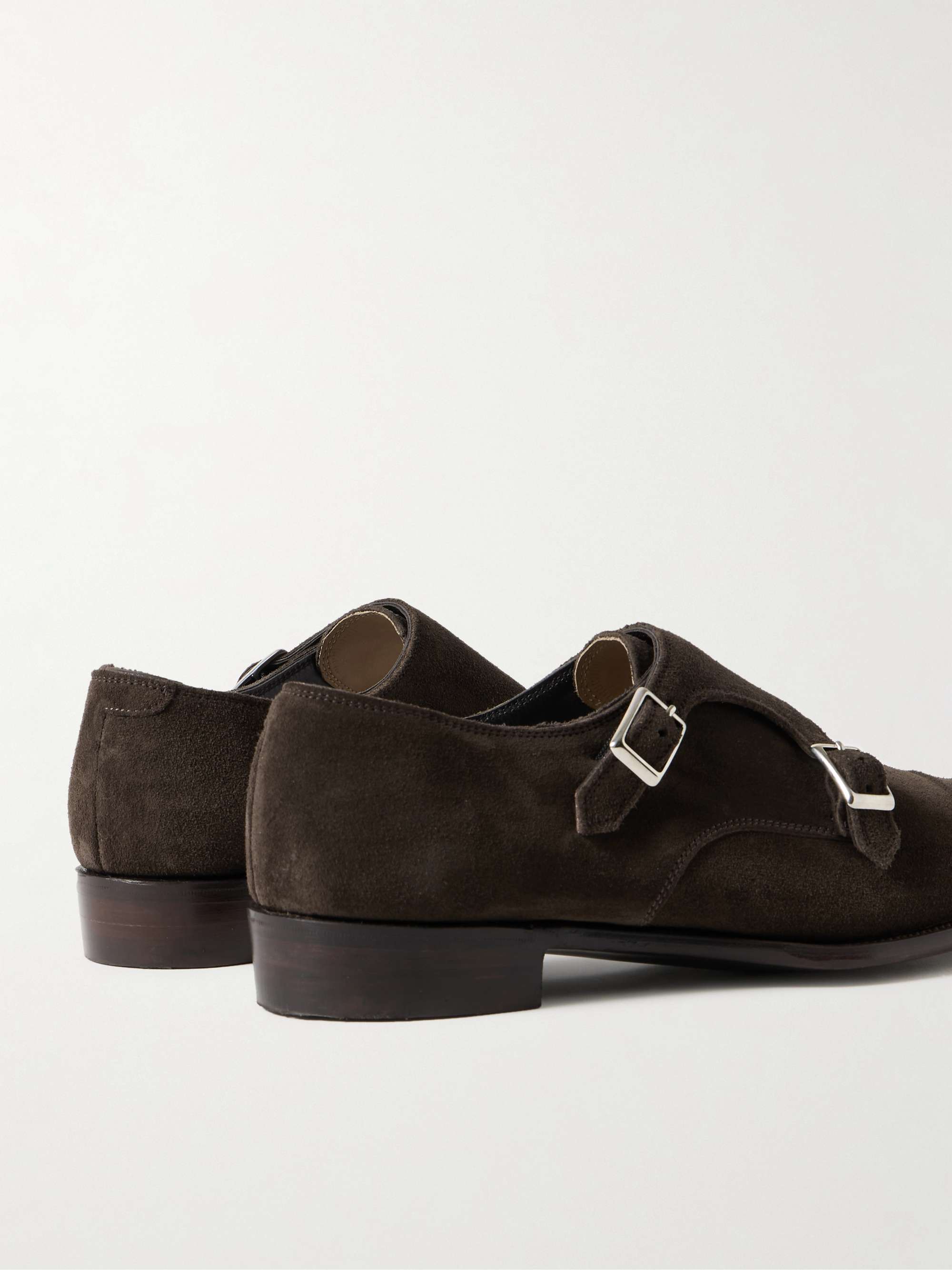 GEORGE CLEVERLEY Thomas Cap-Toe Leather Monk-Strap Shoes