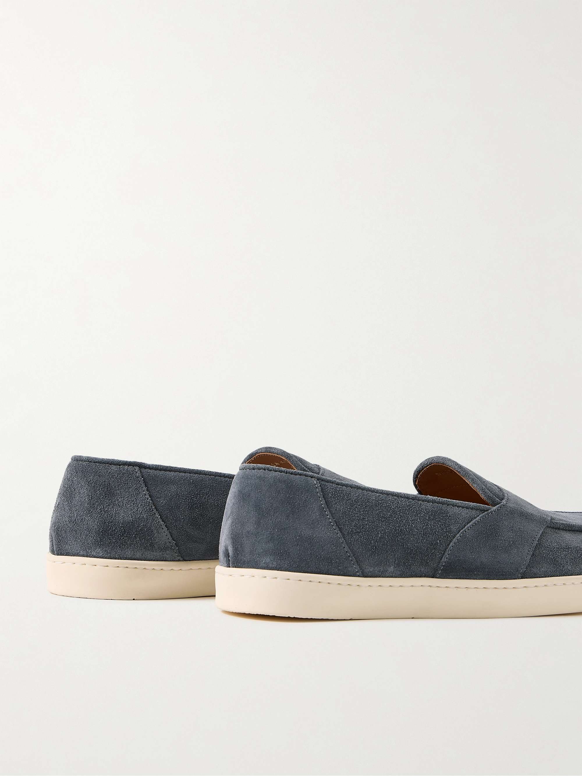 GEORGE CLEVERLEY Joey Suede Penny Loafers for Men | MR PORTER