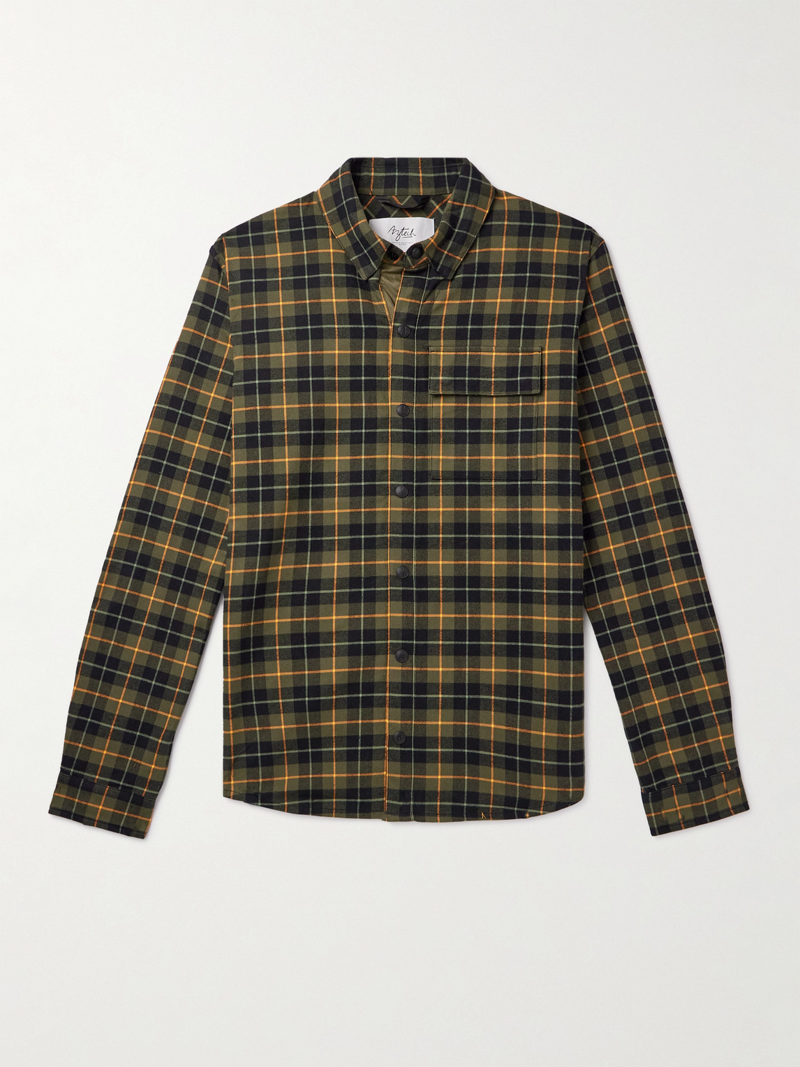 Aztech Mountain – Loge Peak Checked Brushed Cotton-Blend Shirt