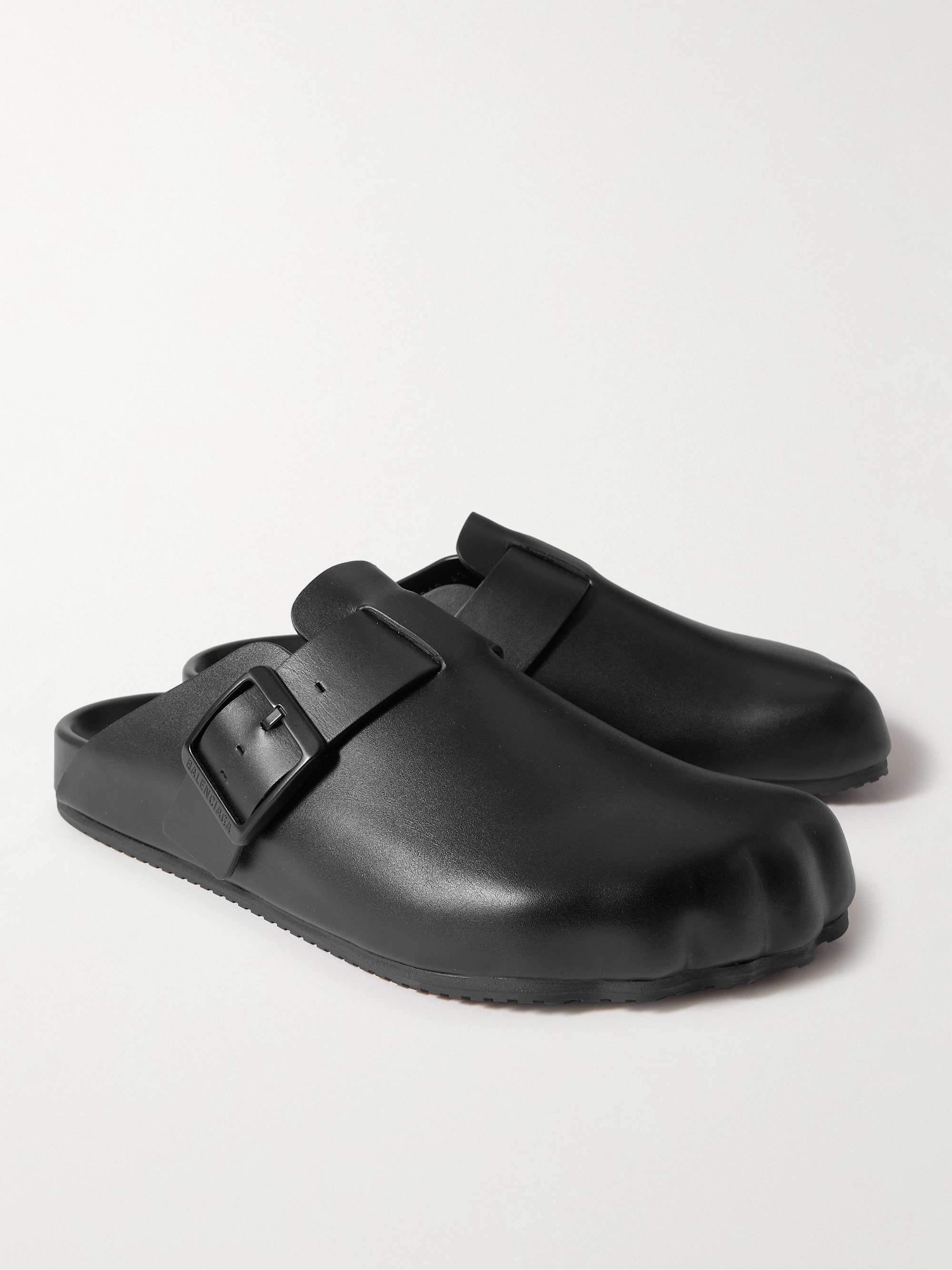 BALENCIAGA Sunday Leather Mules for Men | MR PORTER