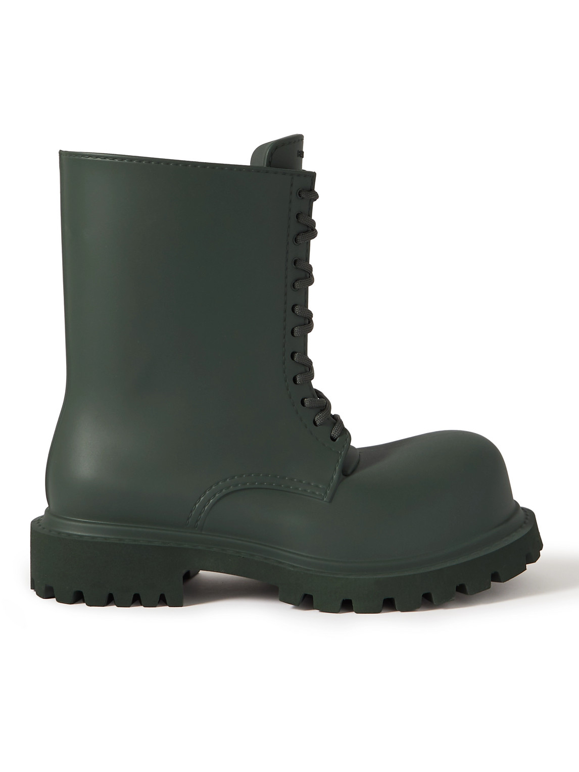 Balenciaga Steroid Eva Lace-up Boots In Green
