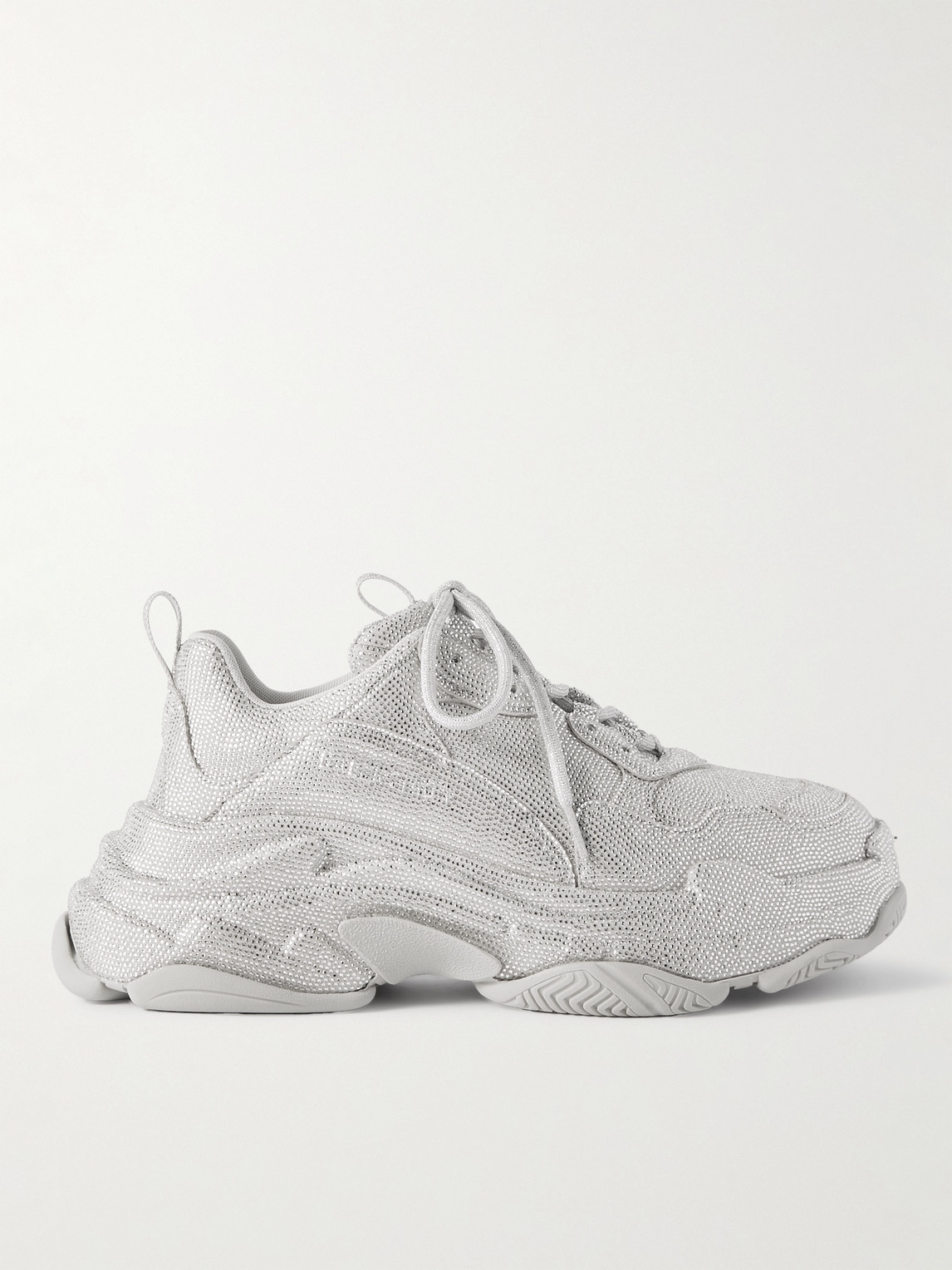 Balenciaga Triple S Rhinestone-Embellished Microfibre Sneakers - Men