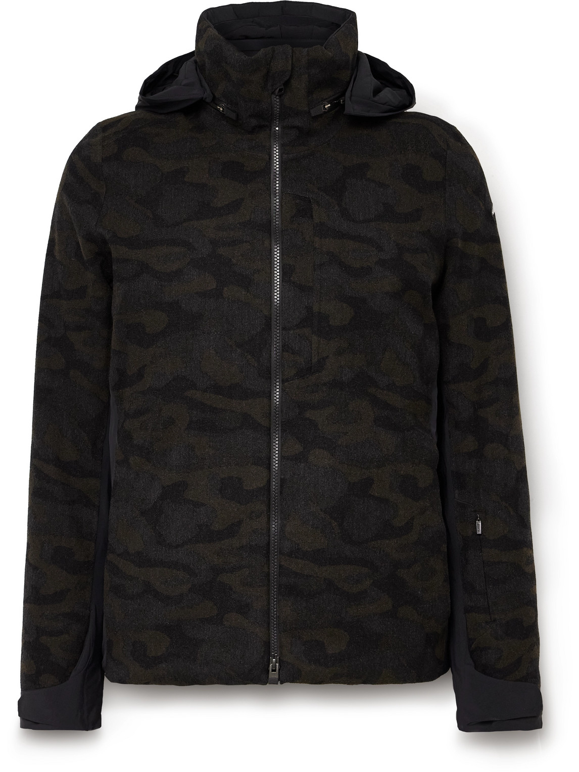 Loro Piana Glacier Pro Printed Storm System® Wool-Twill Hooded Down Ski Jacket