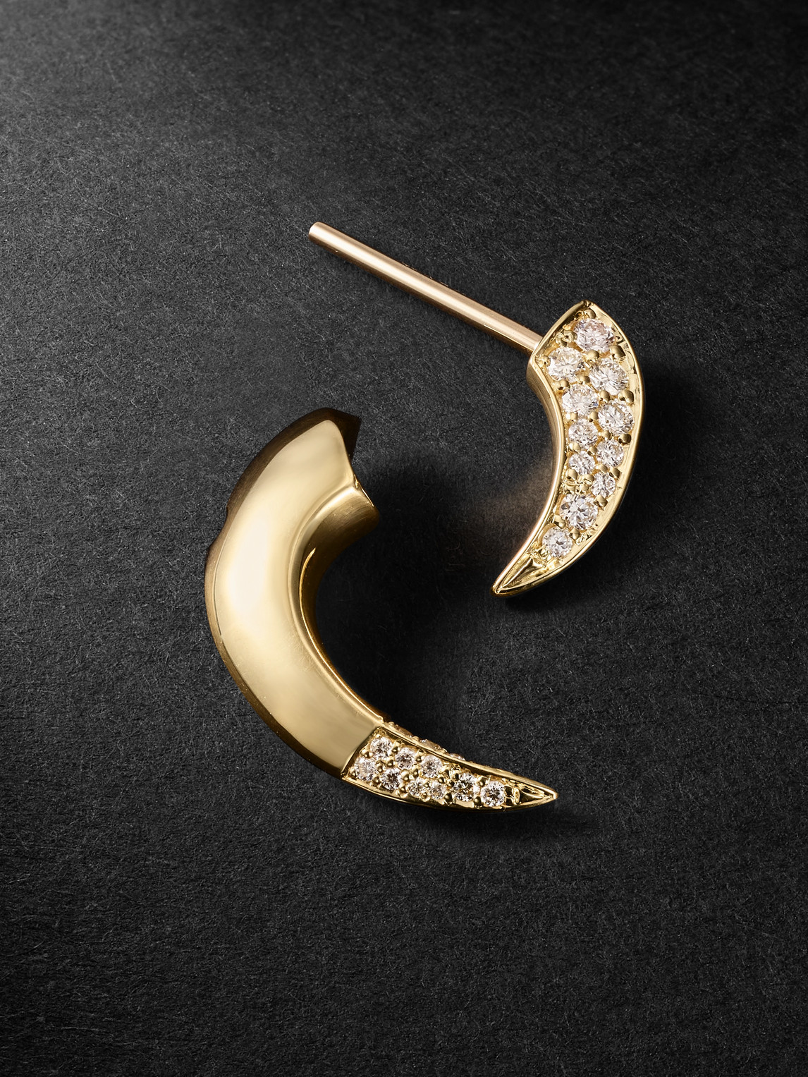 Shop Shaun Leane Talon Fine 18-karat Gold Diamond Single Earring