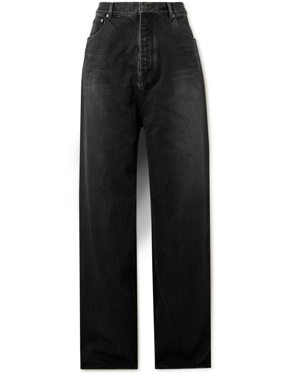 Balenciaga Wide-leg Jeans In Black