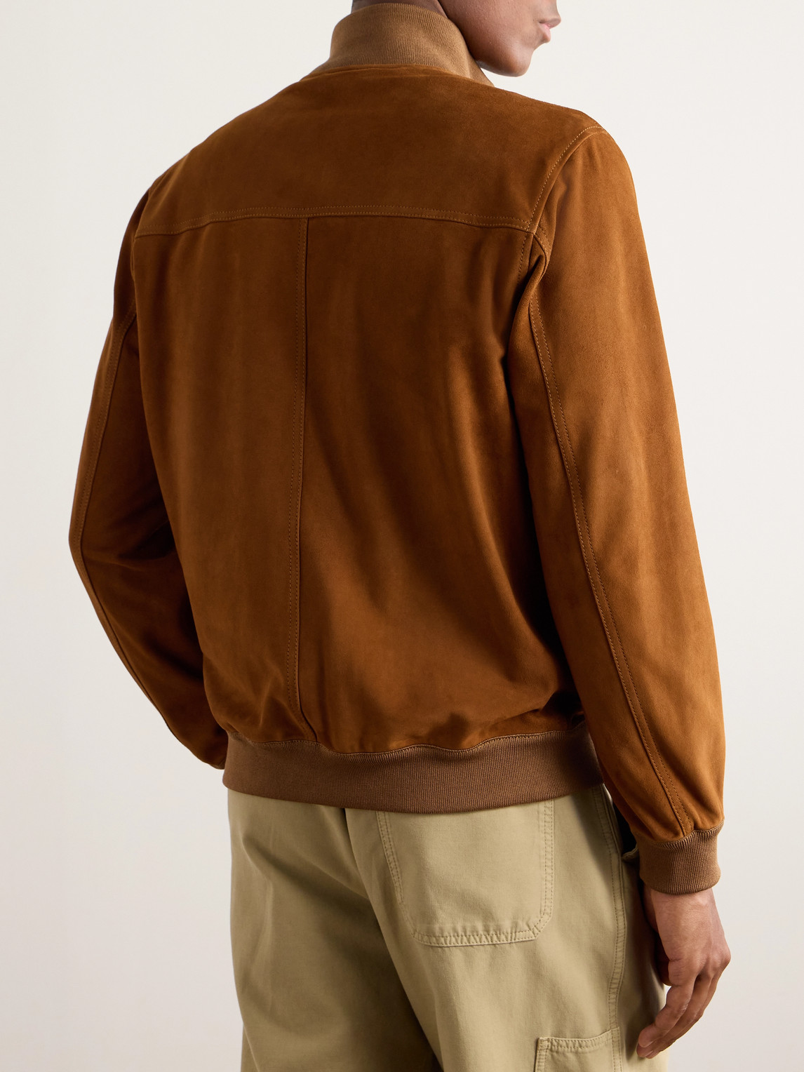 Shop Valstar Ino Suede Jacket In Brown