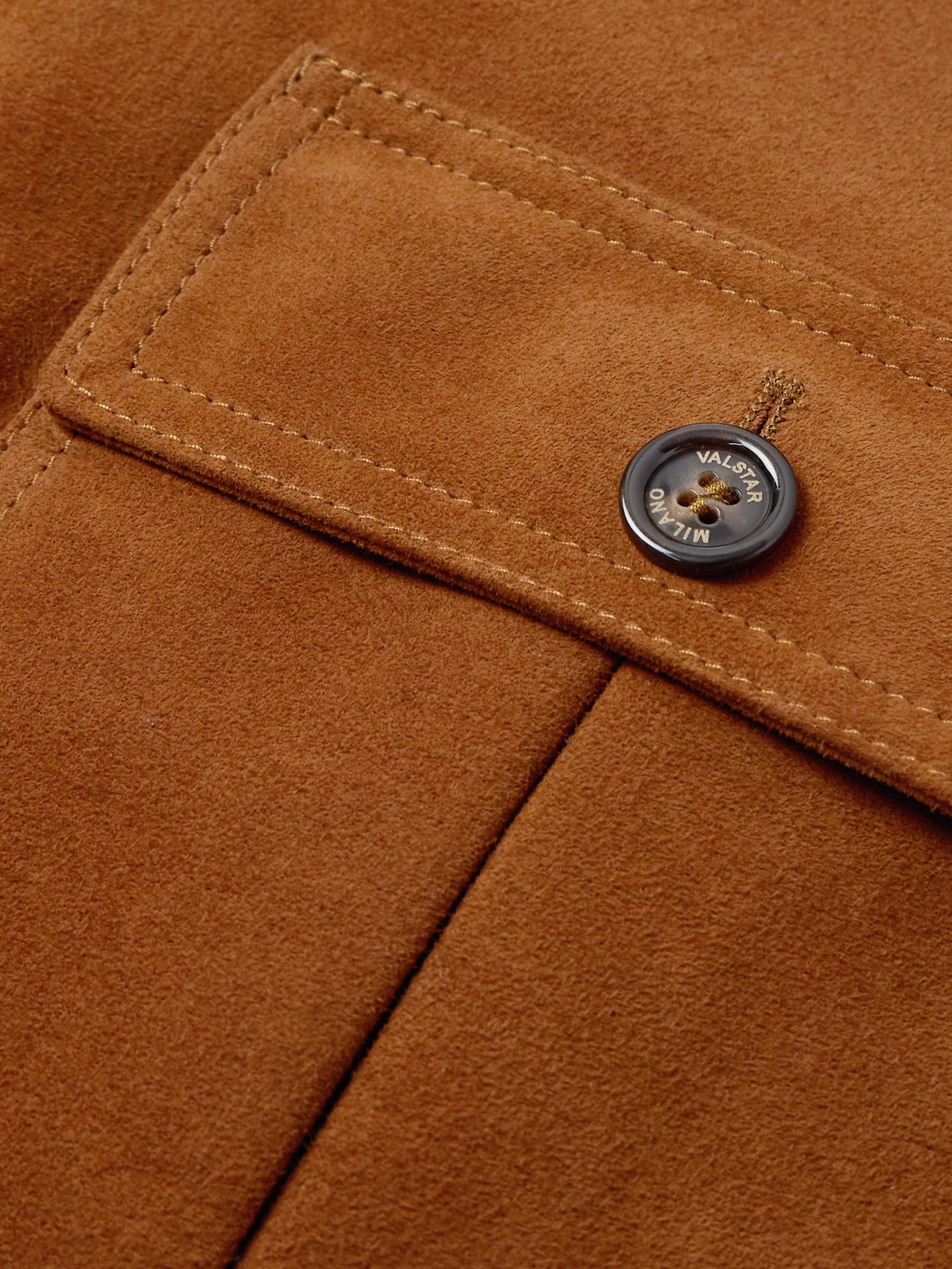 Shop Valstar Ino Suede Jacket In Brown