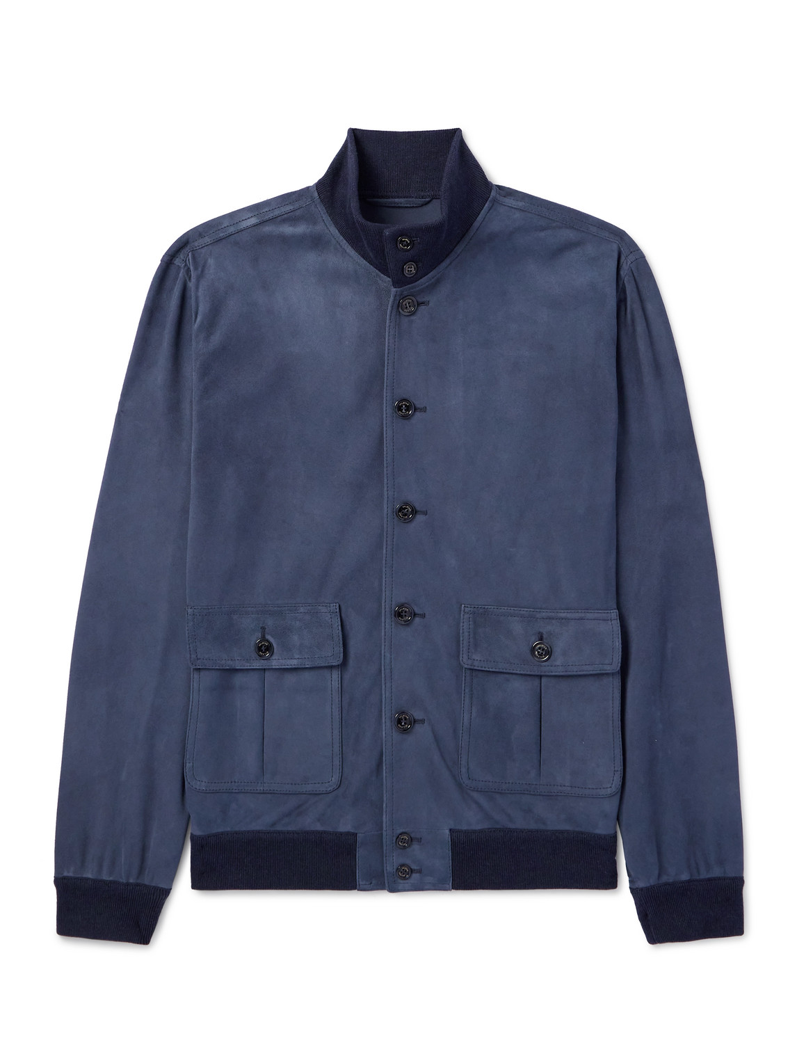 Valstar Ino Suede Jacket In Blue