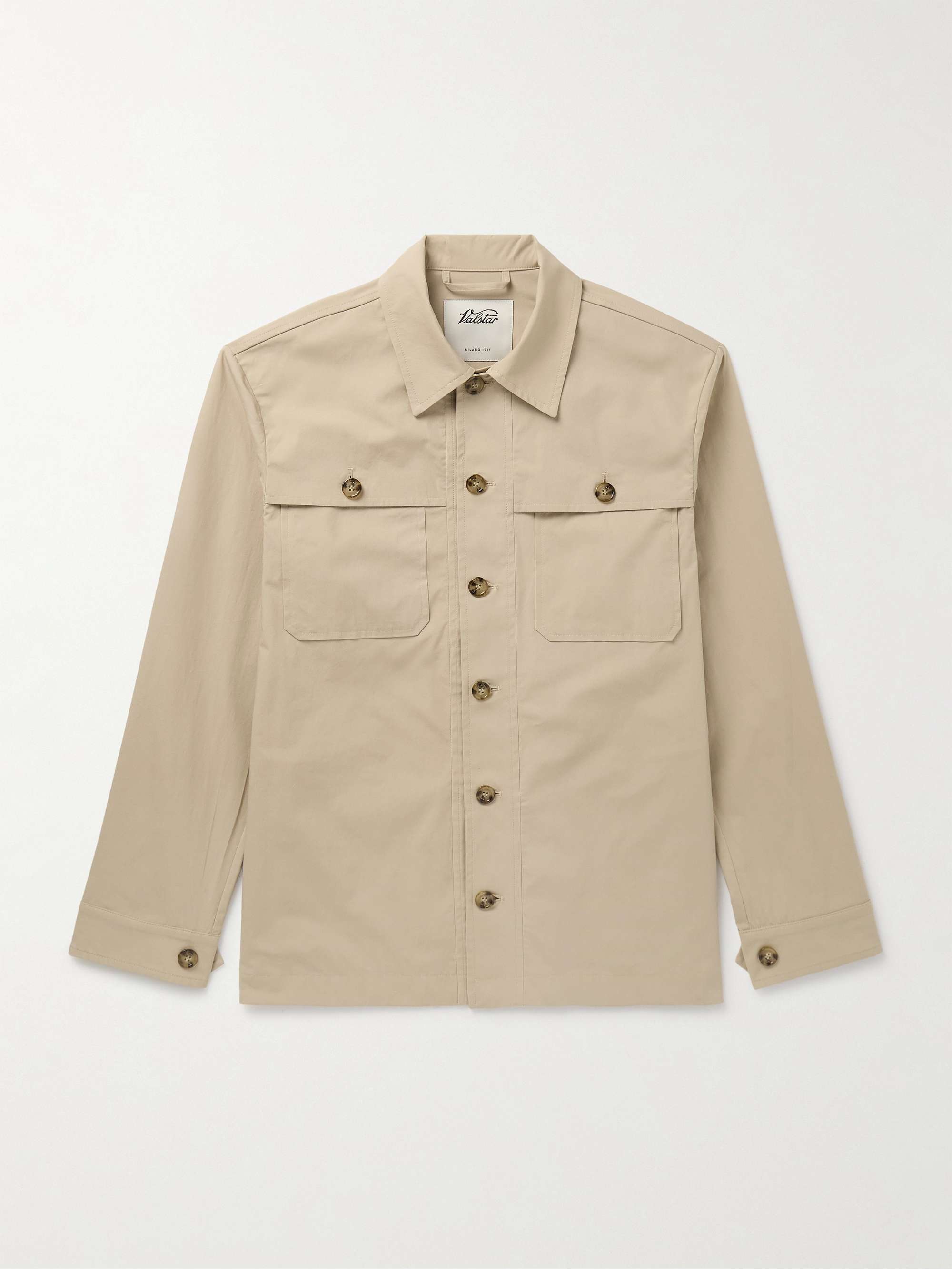 Jasper Cotton Blend Poplin Overshirt