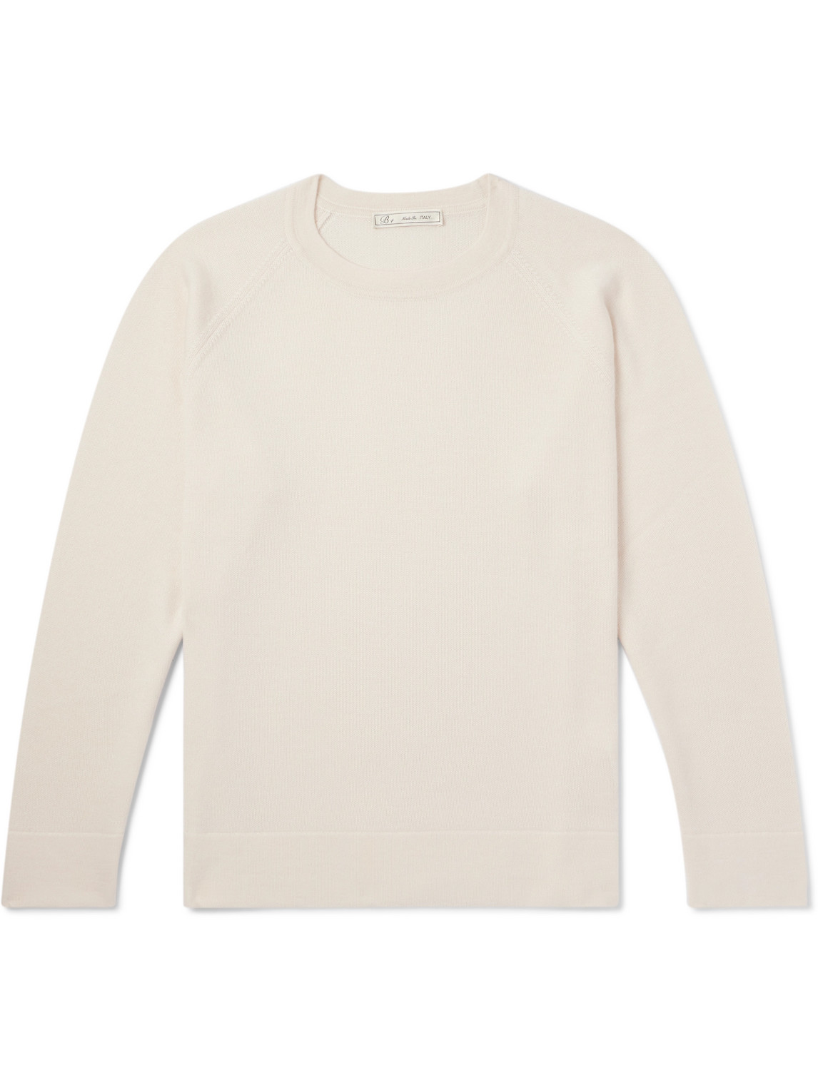 Umit Benan B+ Zefira Cashmere And Silk-blend Jumper In Neutrals