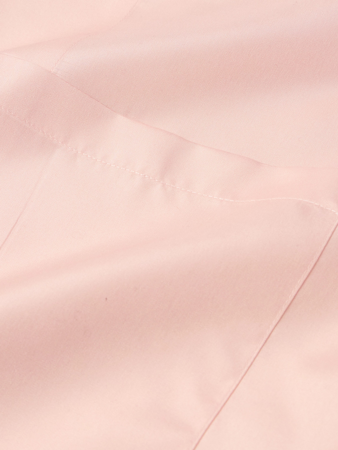 Shop Umit Benan B+ Camp-collar Silk-poplin Shirt In Pink