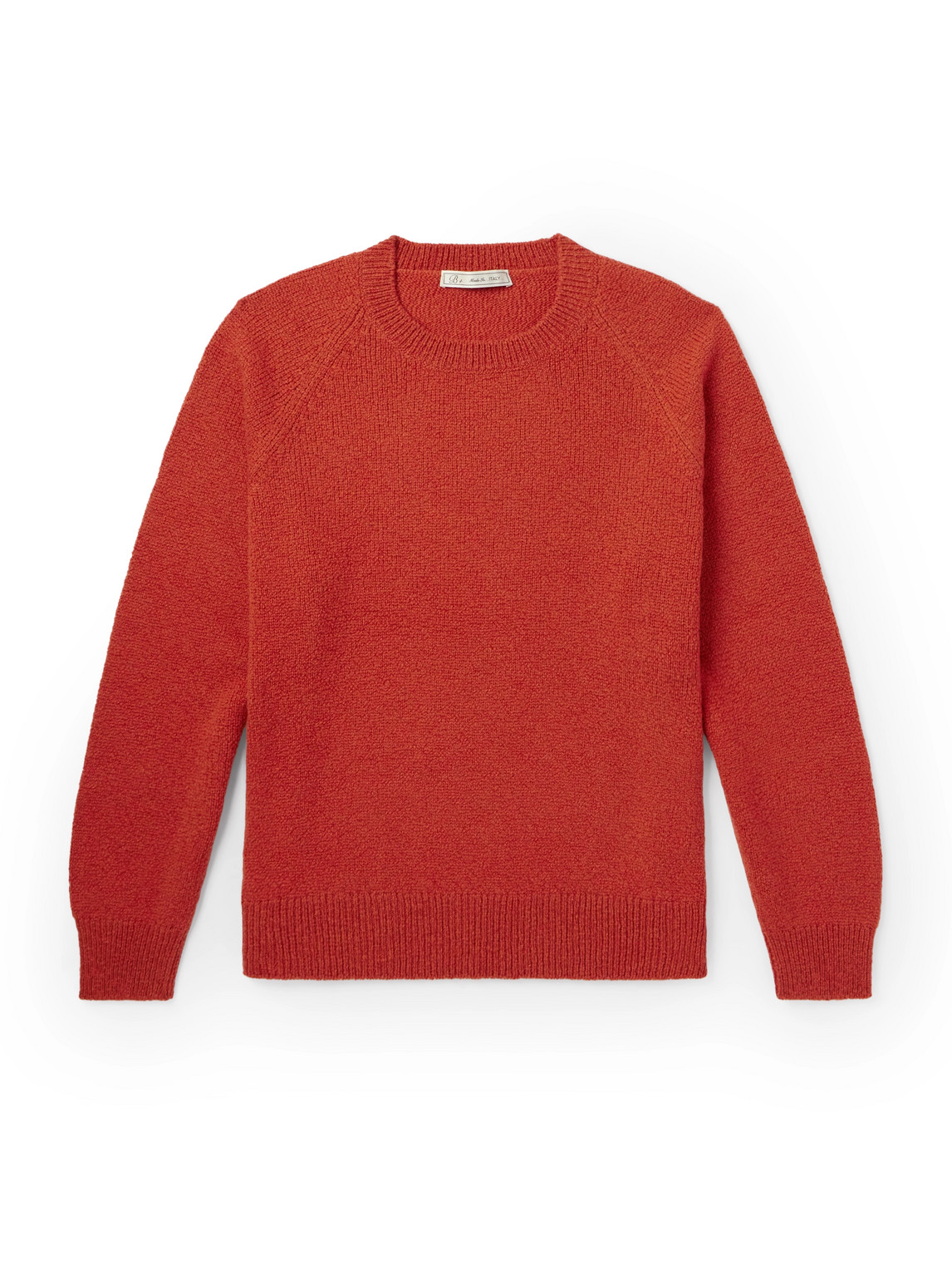 Umit Benan B+ Summer Pull Cashmere And Cotton-blend Sweater In Red