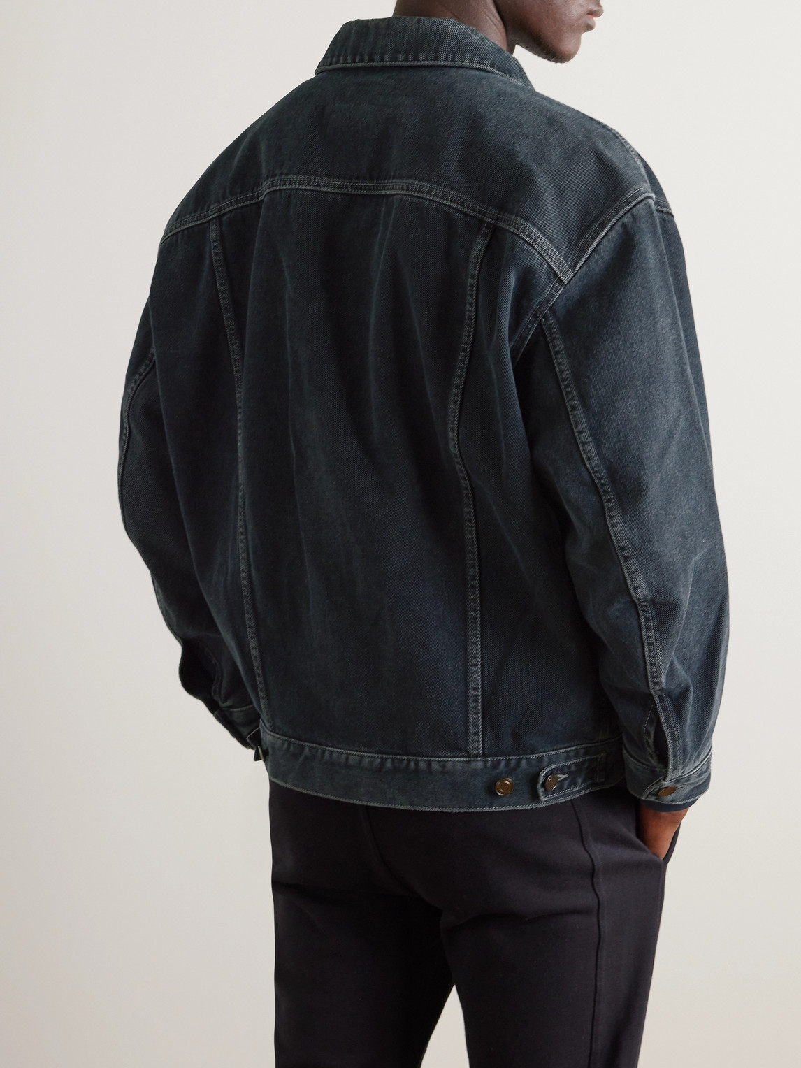 Shop Saint Laurent Denim Jacket In Blue