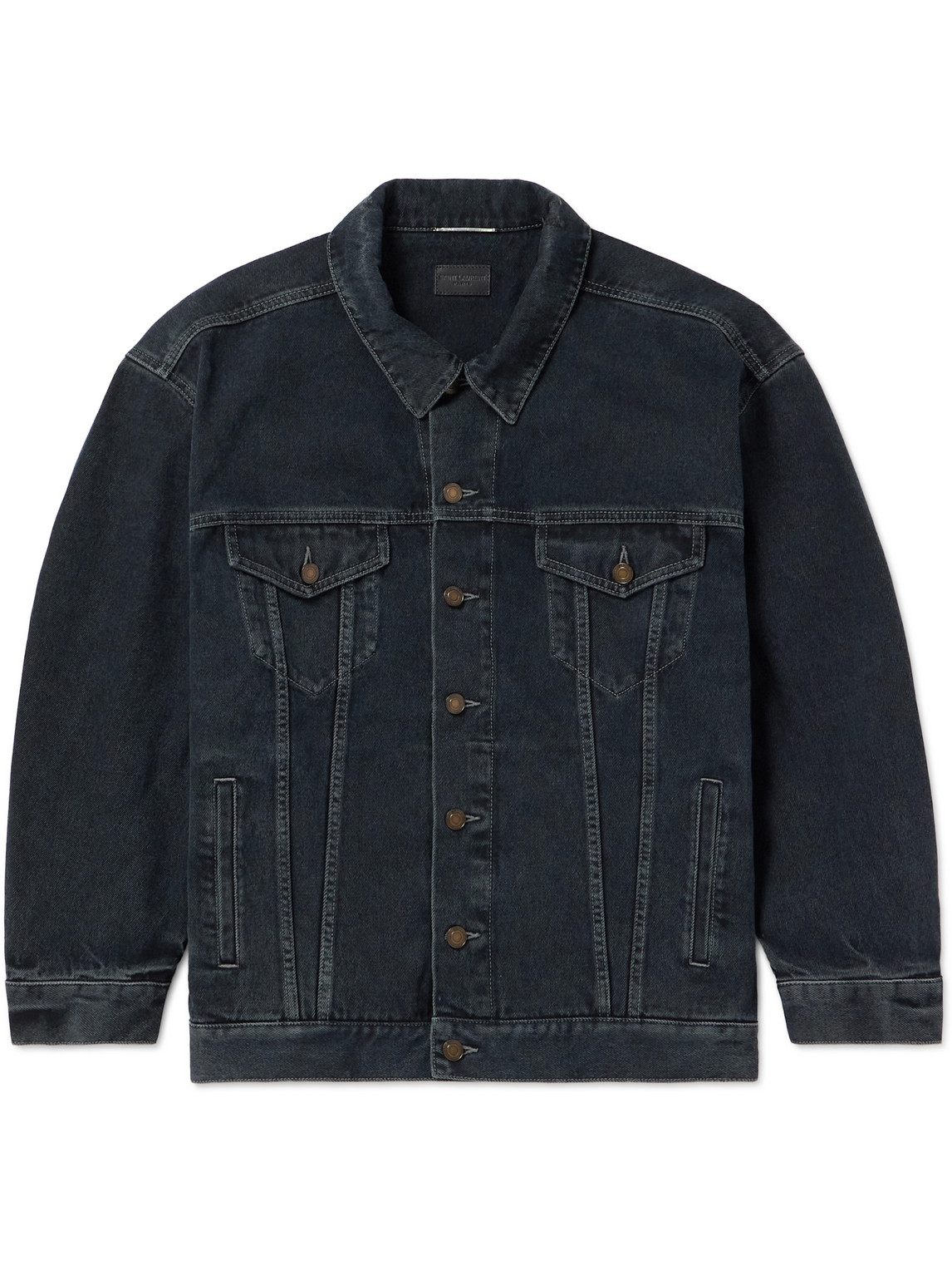 Saint Laurent Denim Jacket In Blue