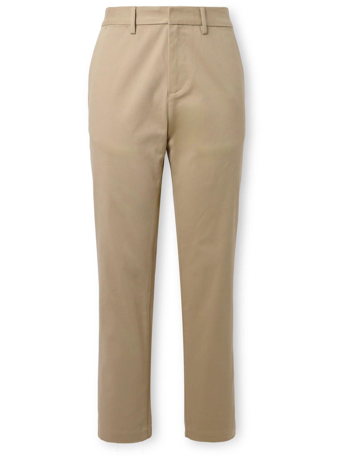 Saint Laurent Cotton-blend Twill Chinos In Neutrals