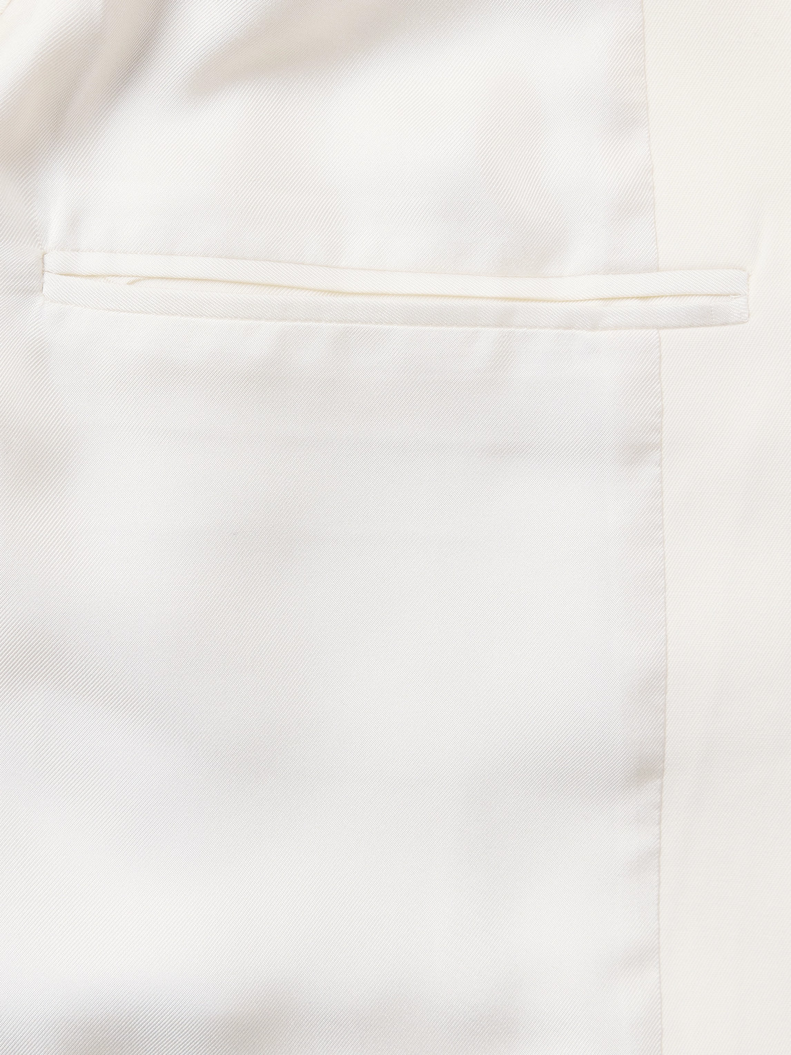 Shop Saint Laurent Wool-gabardine Blazer In White