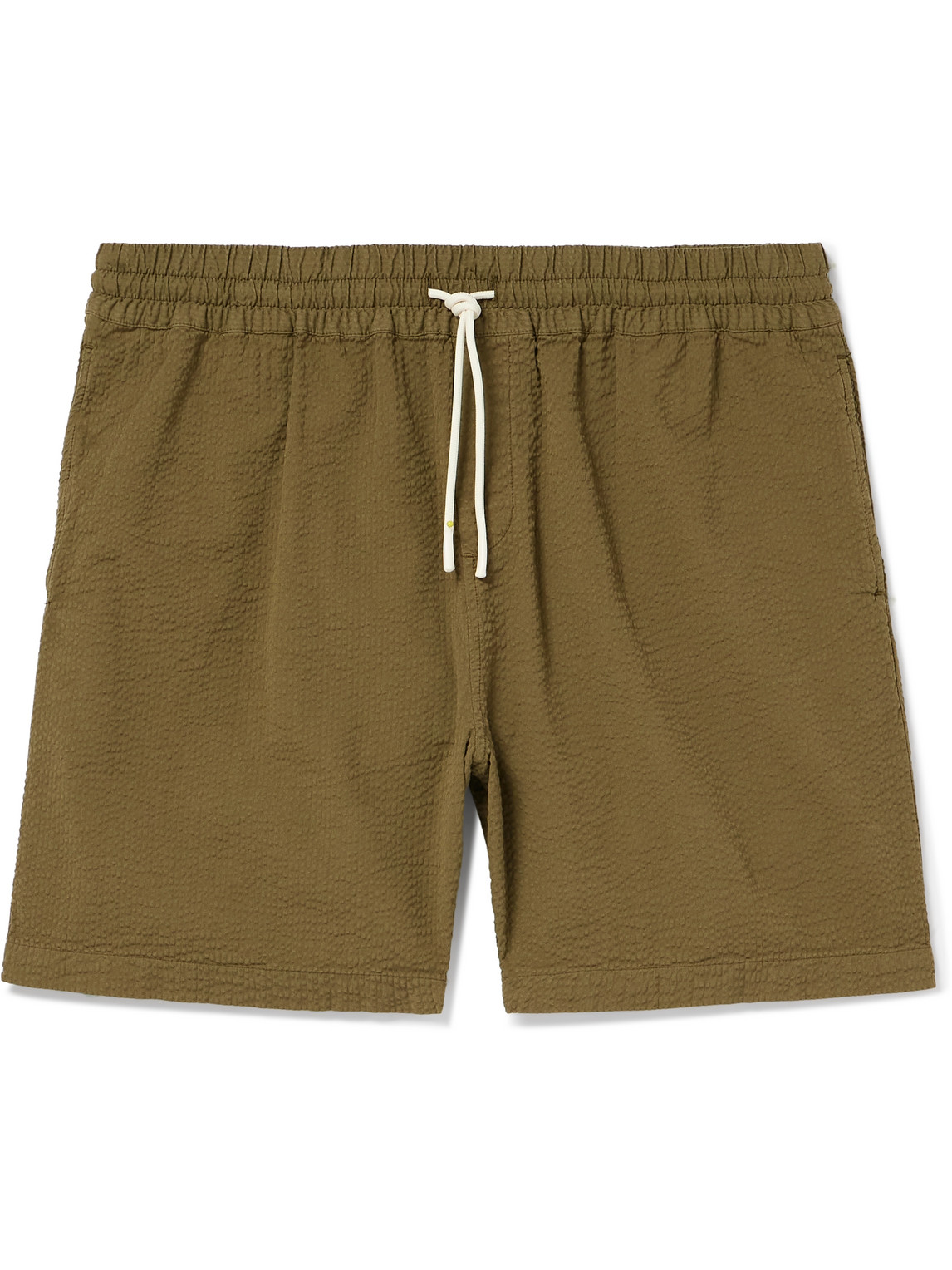 Atlantico Straight-Leg Cotton-Seersucker Drawstring Shorts
