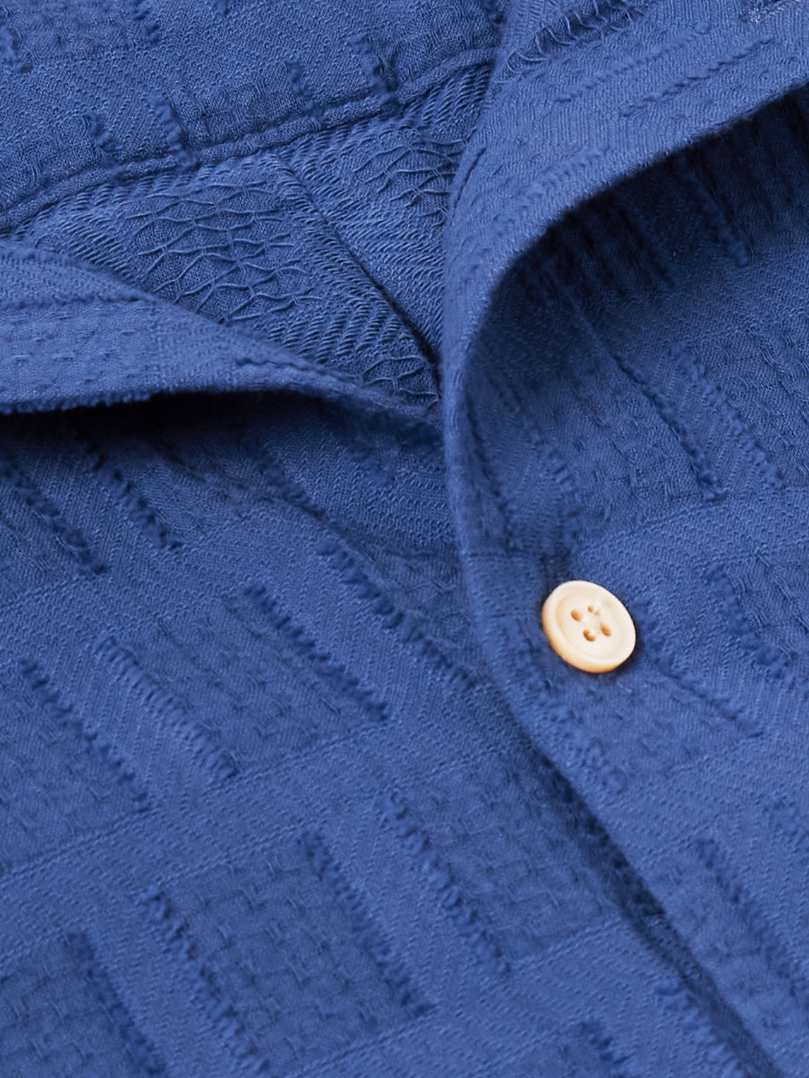 Shop A Kind Of Guise Elio Cotton-jacquard Shirt In Blue