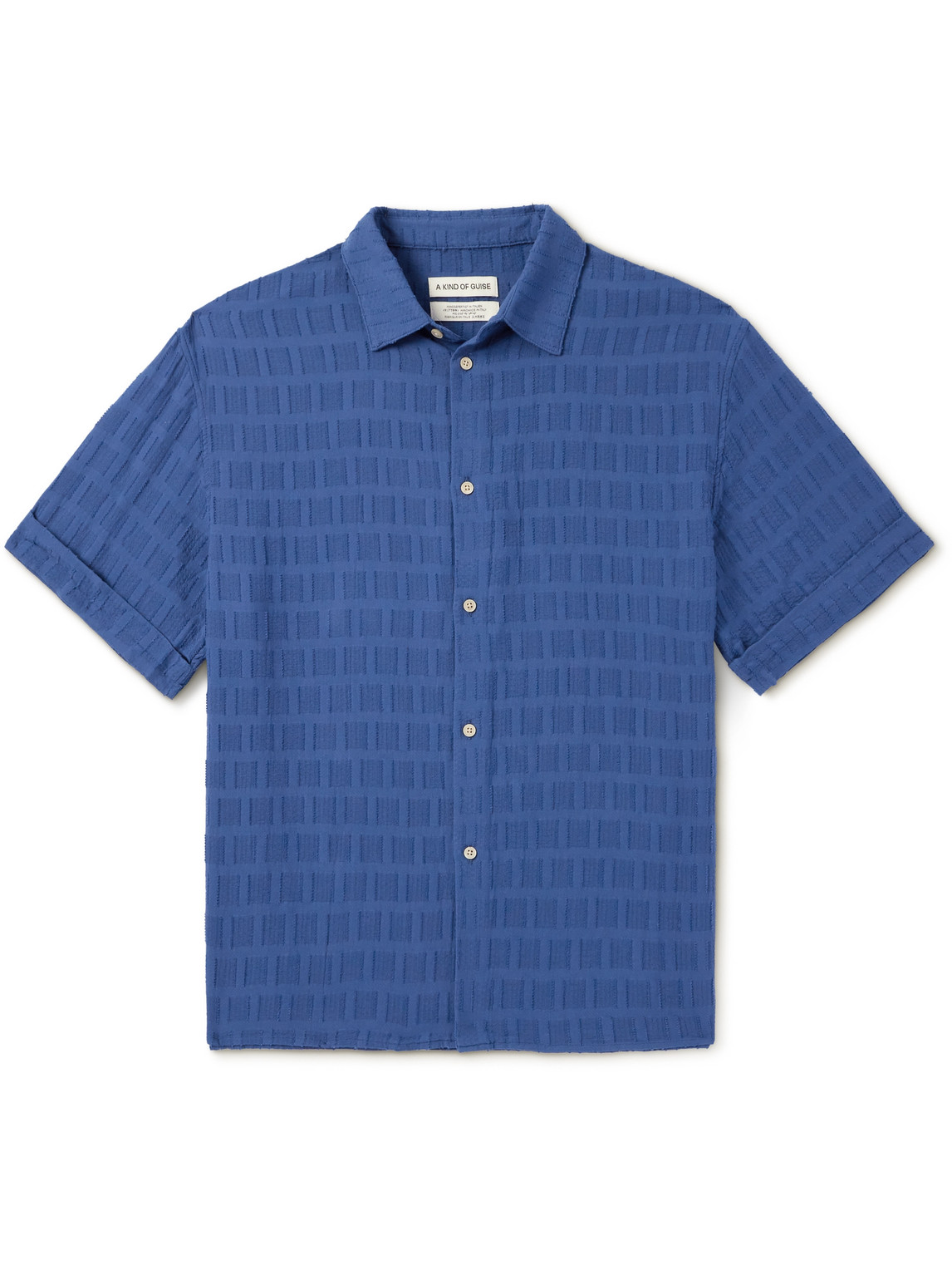 Elio Cotton-Jacquard Shirt