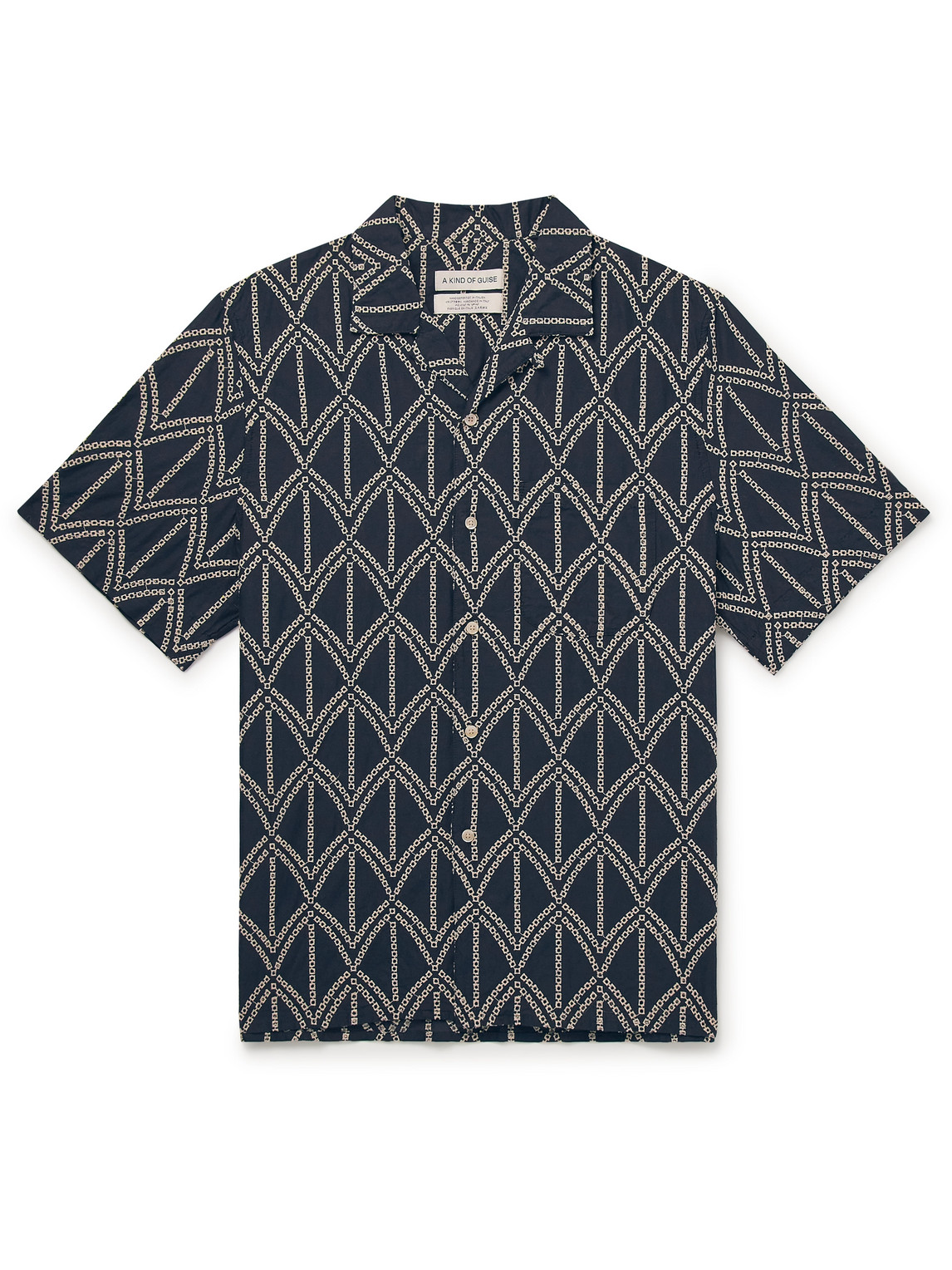 A Kind Of Guise Gioia Shirt Triangle Of Summer In Blue
