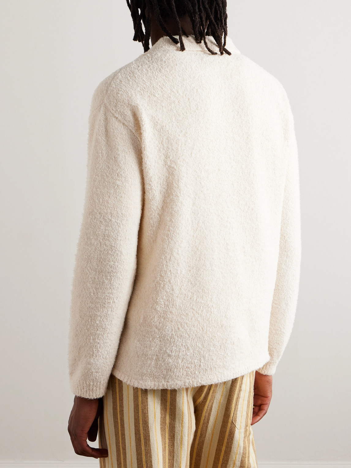 Shop A Kind Of Guise Brushed Organic Cotton Sweater In White
