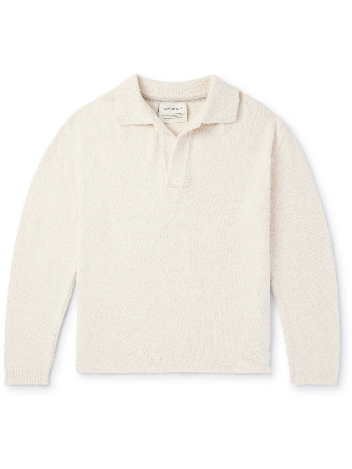 A Kind Of Guise Brushed Organic Cotton Sweater In White