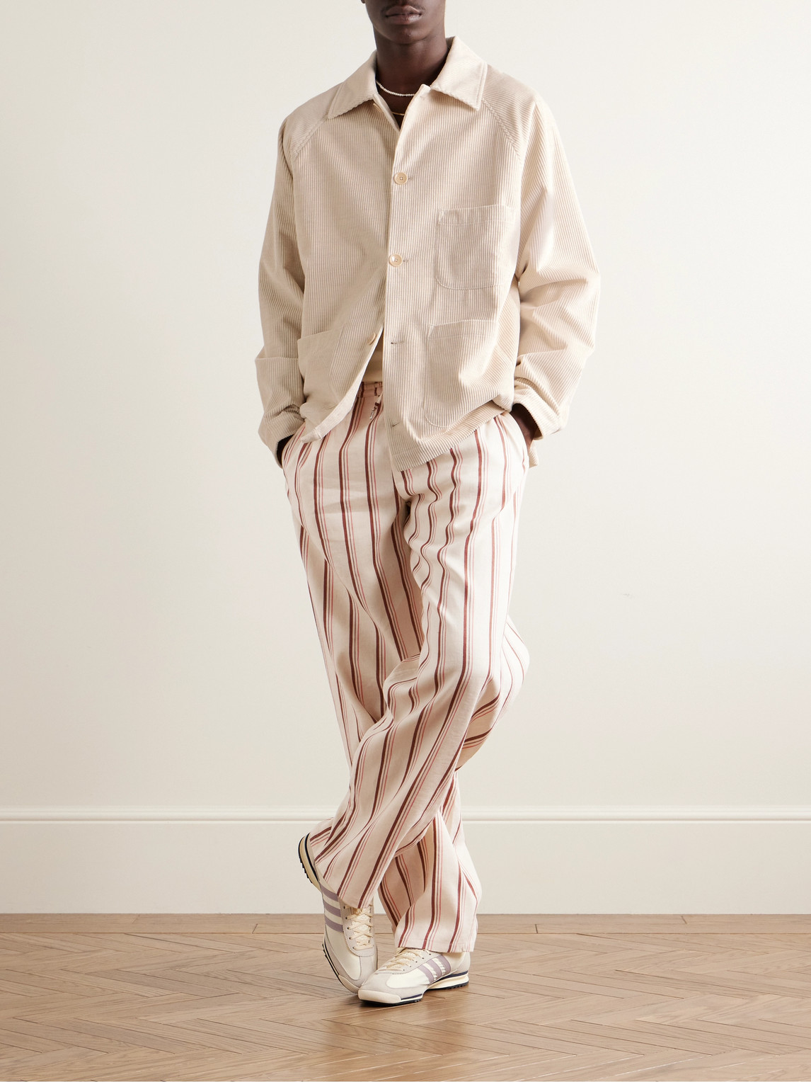 Shop A Kind Of Guise Jetmir Cotton-corduroy Jacket In Neutrals