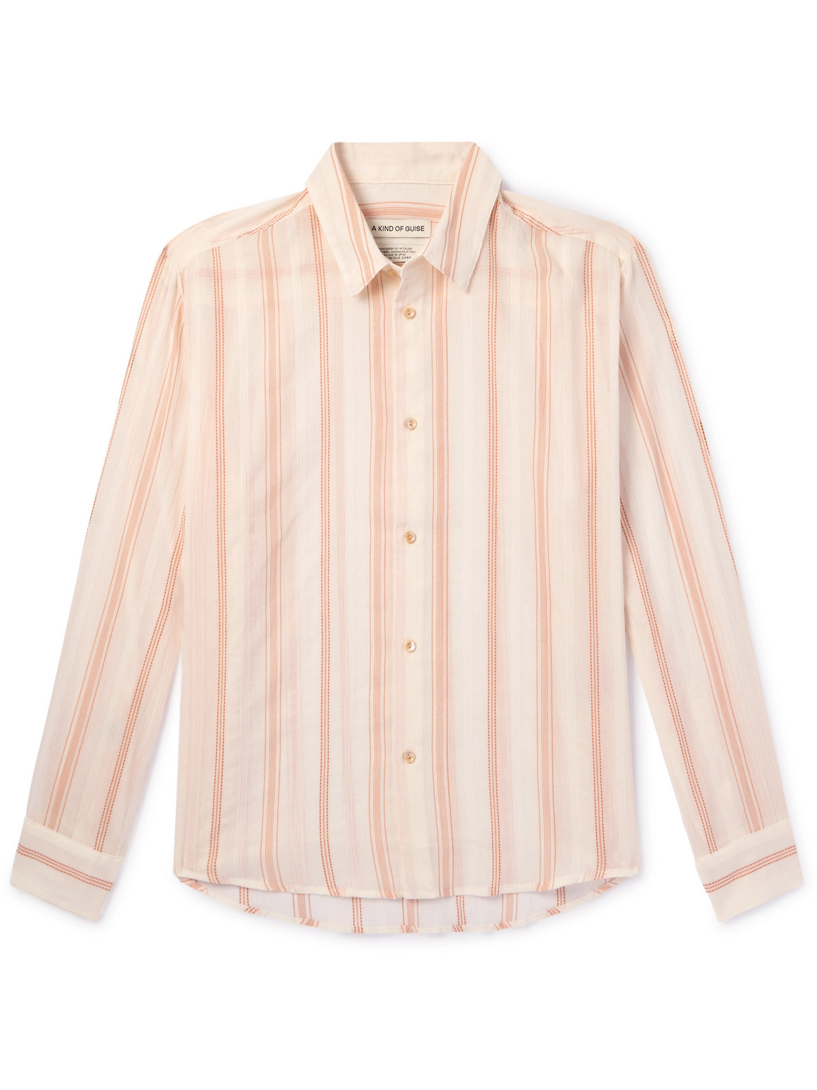 A Kind Of Guise Fulvio Striped Cotton Shirt In White