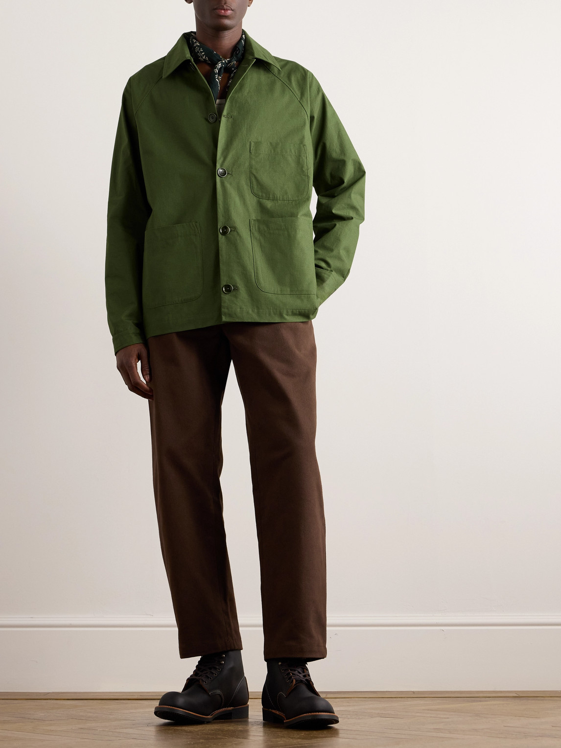 Shop A Kind Of Guise Jetmir Cotton Jacket In Green