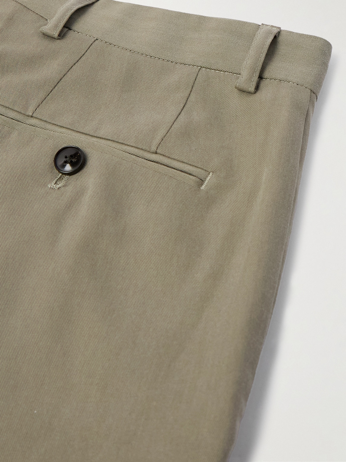 Shop A Kind Of Guise Lyocell And Cotton-blend Twill Suit Trousers In Green