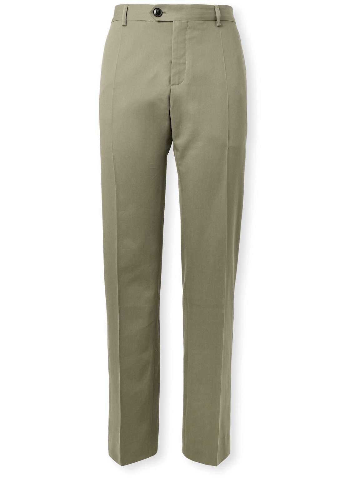 A Kind Of Guise Lyocell And Cotton-blend Twill Suit Trousers In Green