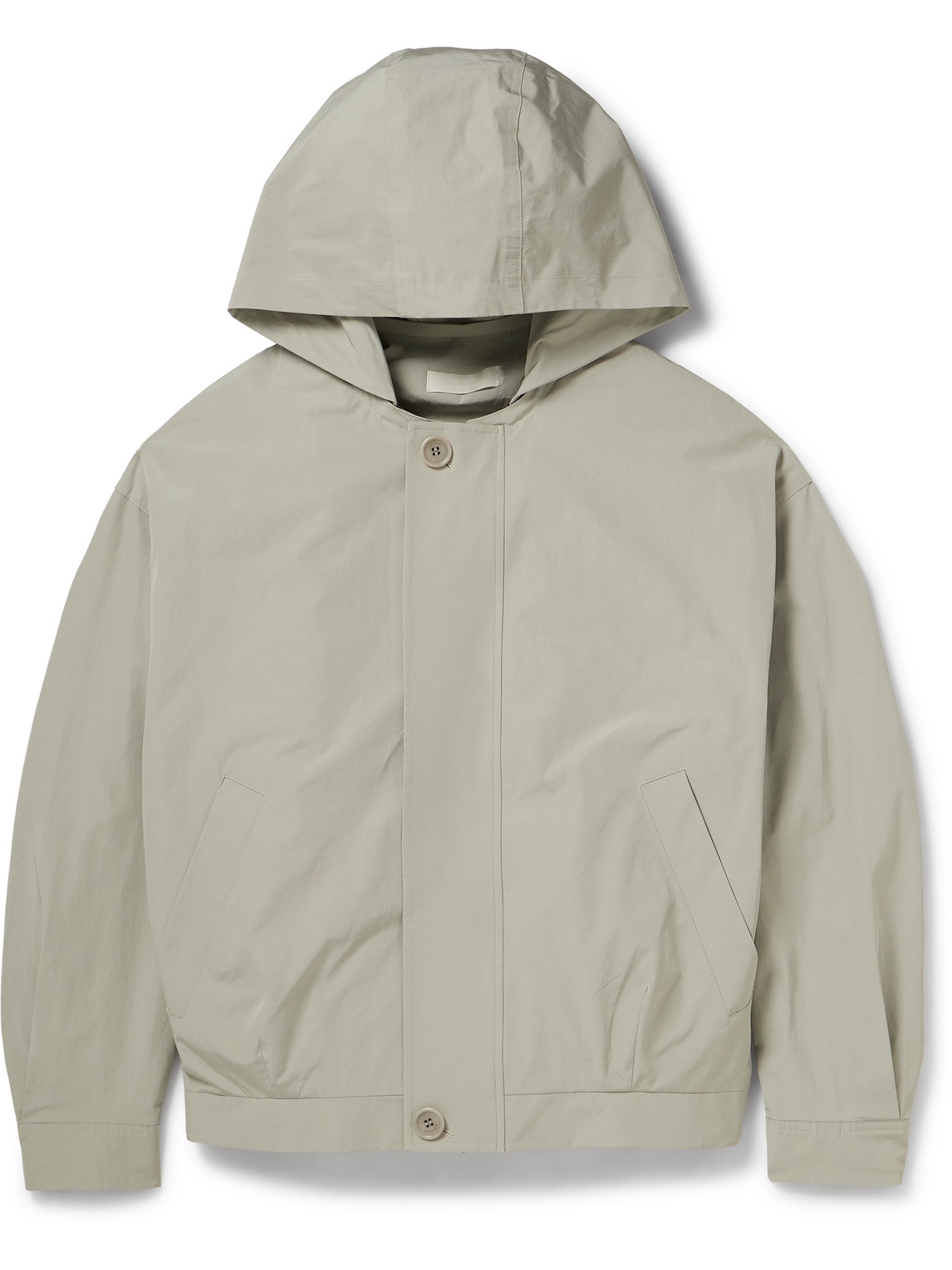 Amomento Hooded Shell Jacket In Gray