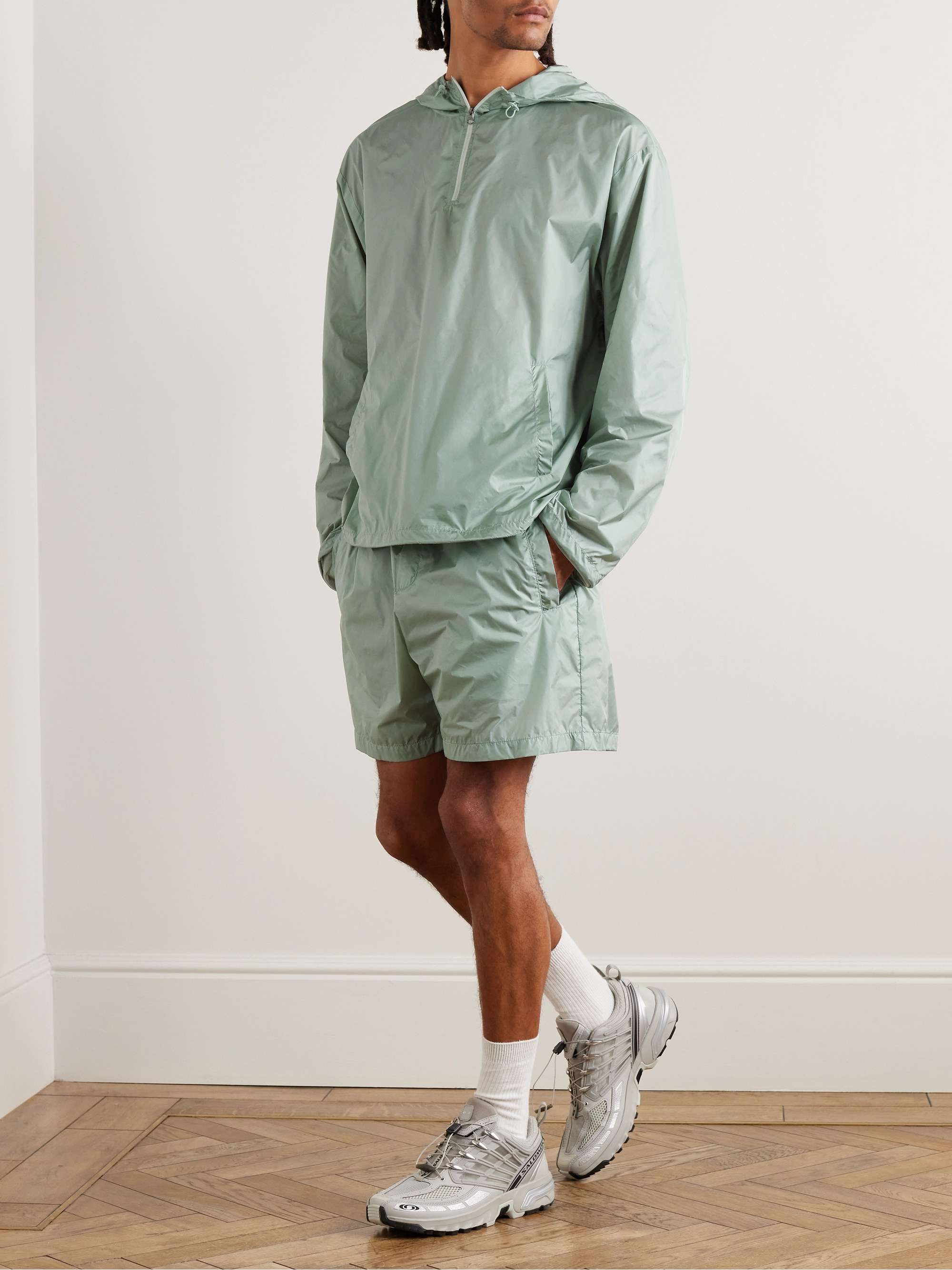 AMOMENTO Nylon Half-Zip Hooded Jacket for Men | MR PORTER