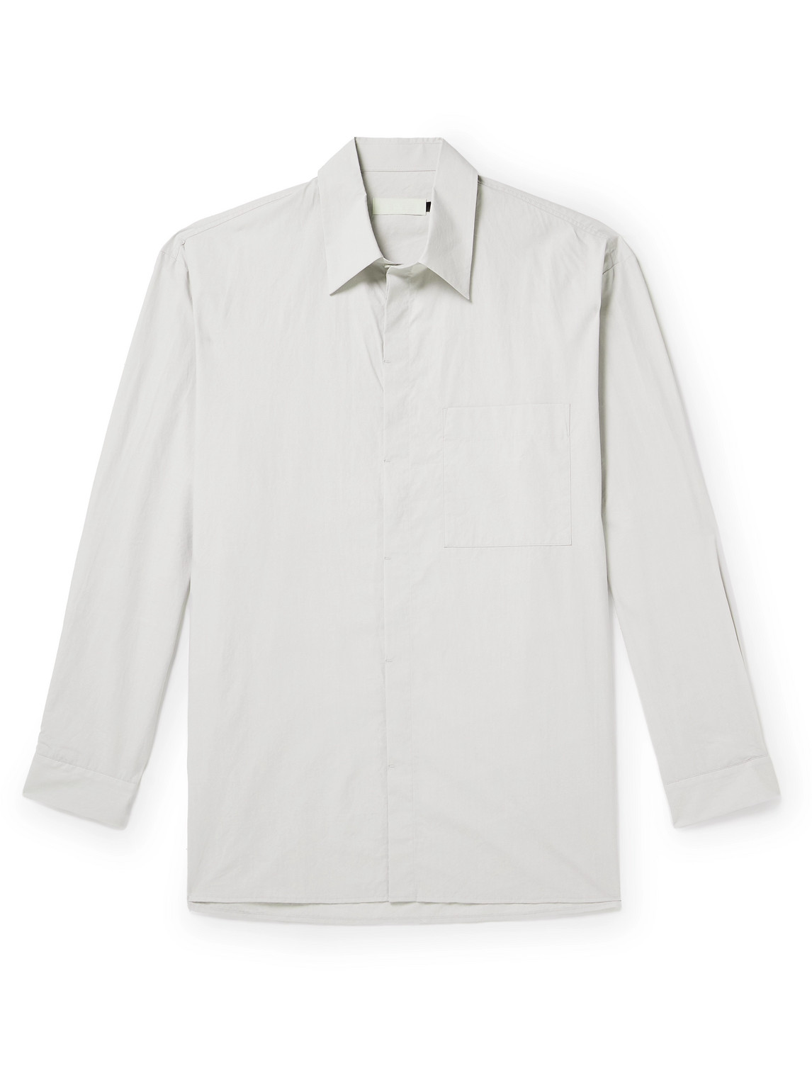 Amomento Cotton-poplin Shirt In Grey