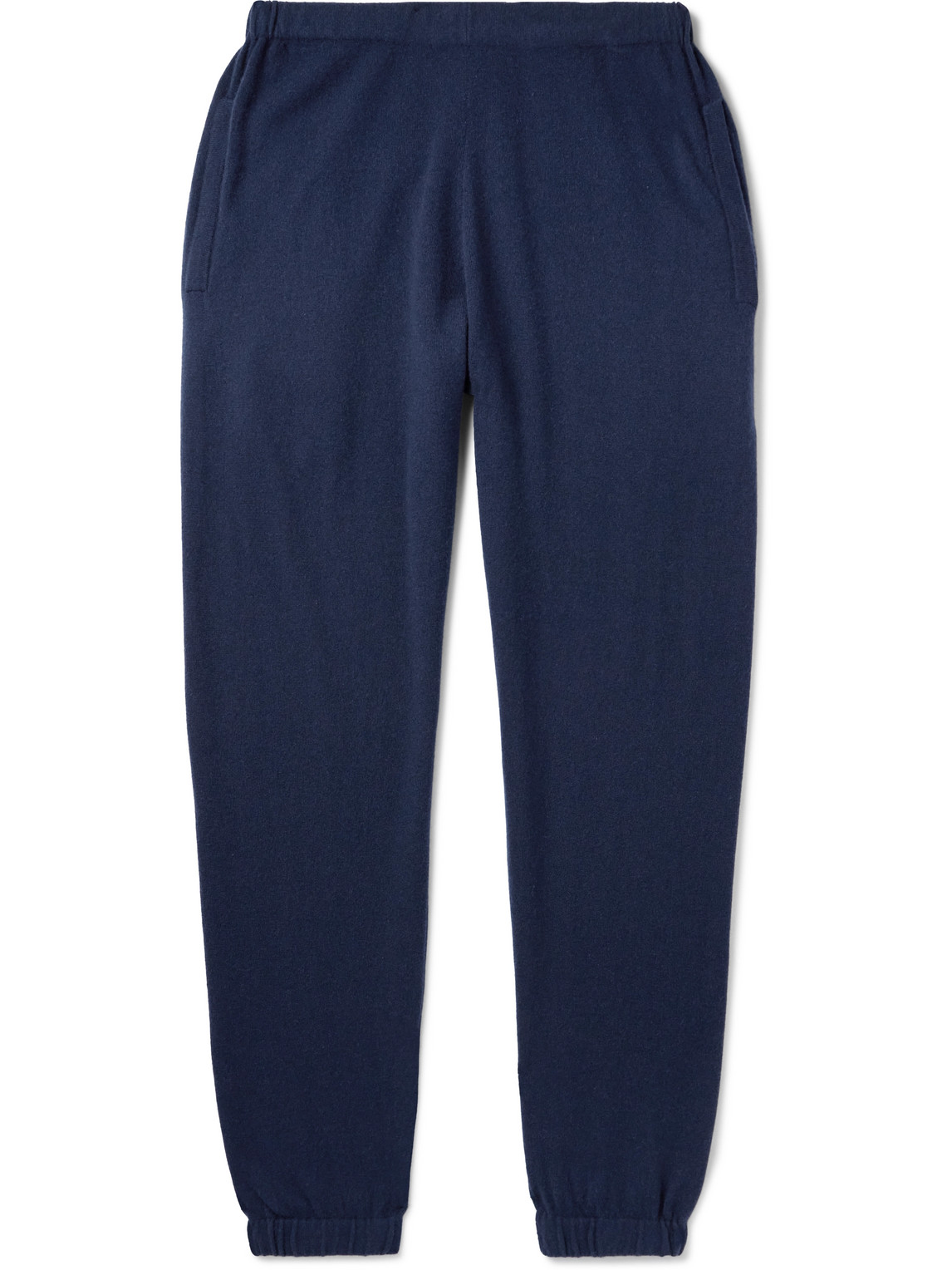 Ghiaia Cashmere Tapered Cashmere Sweatpants In Blue