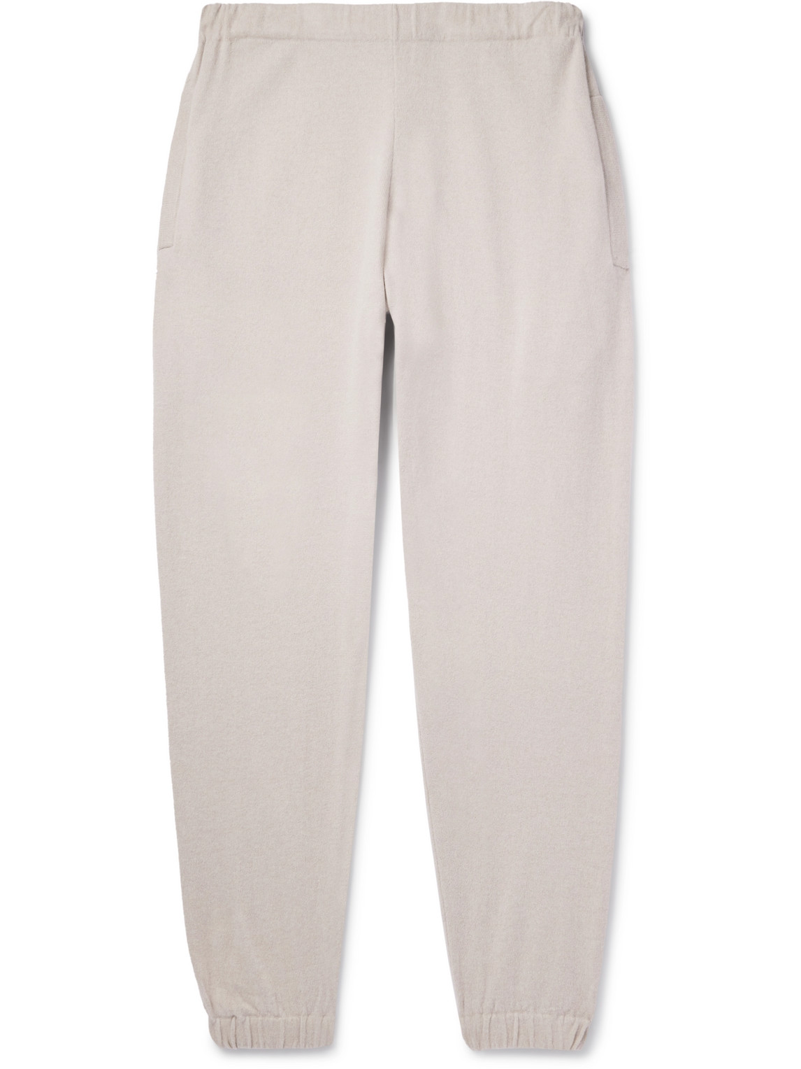 Shop Ghiaia Cashmere Tapered Cashmere Sweatpants In Neutrals