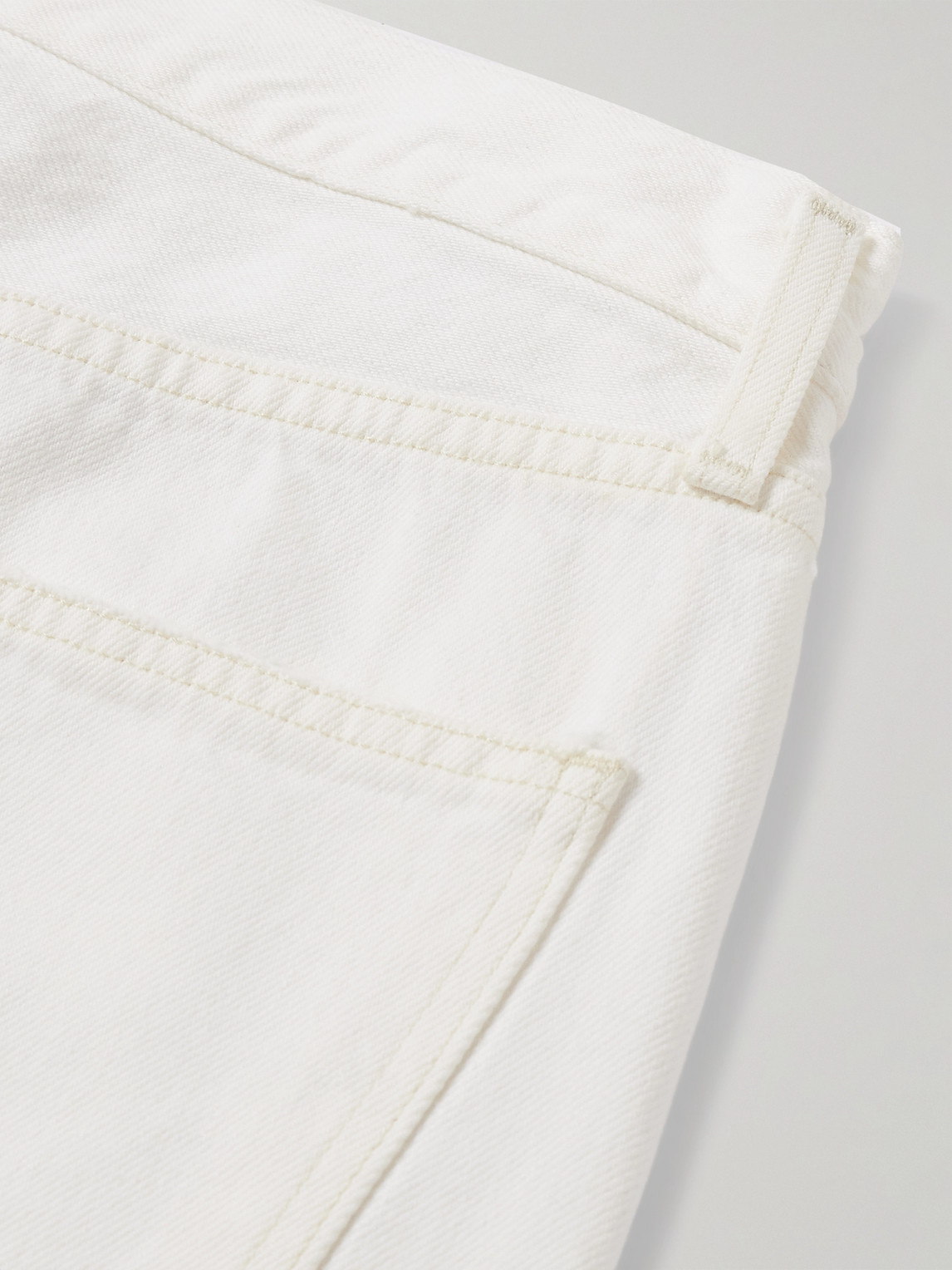 Shop Agolde 90's Straight-leg Distressed Jeans In White