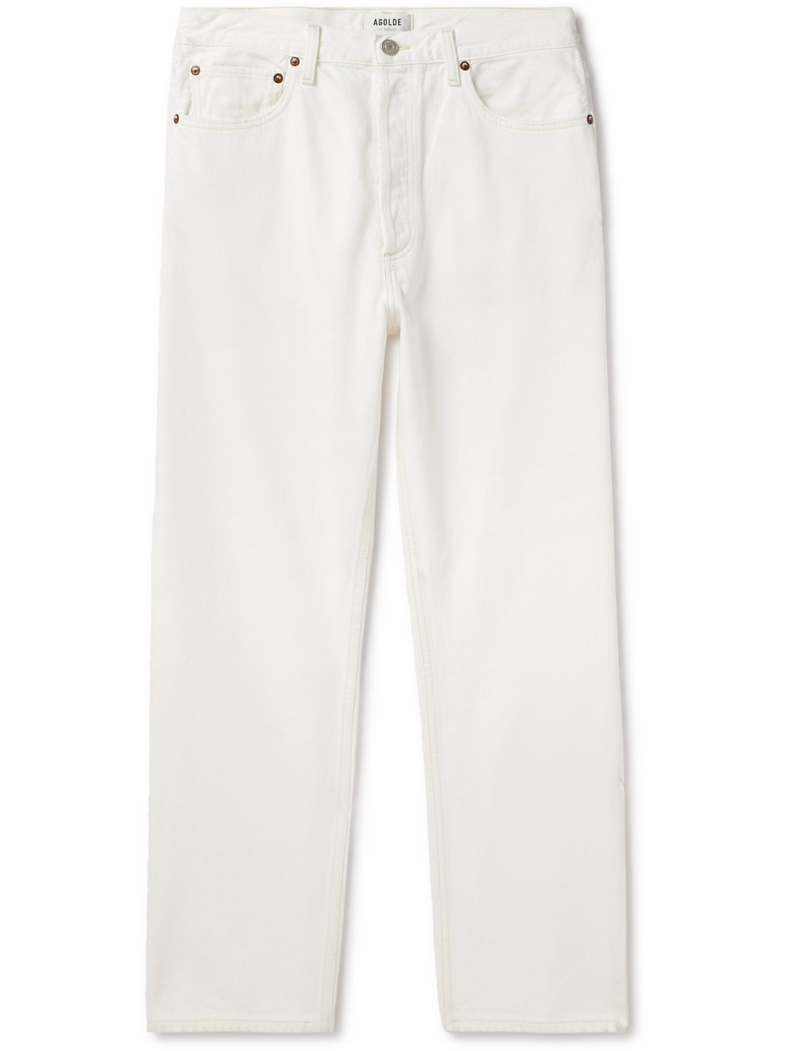 Agolde Jeans In Regenerated Denim In White
